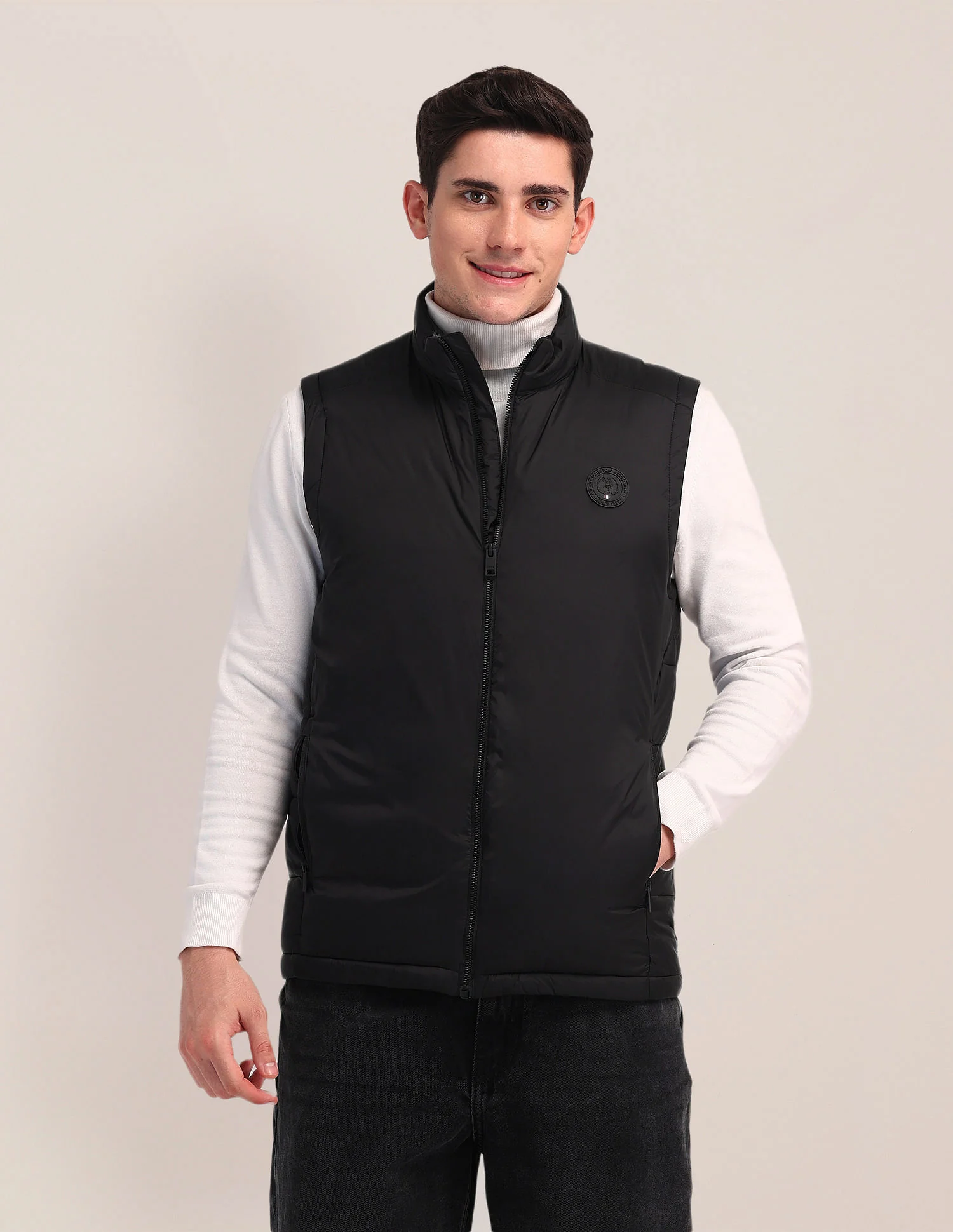 High Neck Padded Jacket - Image 6