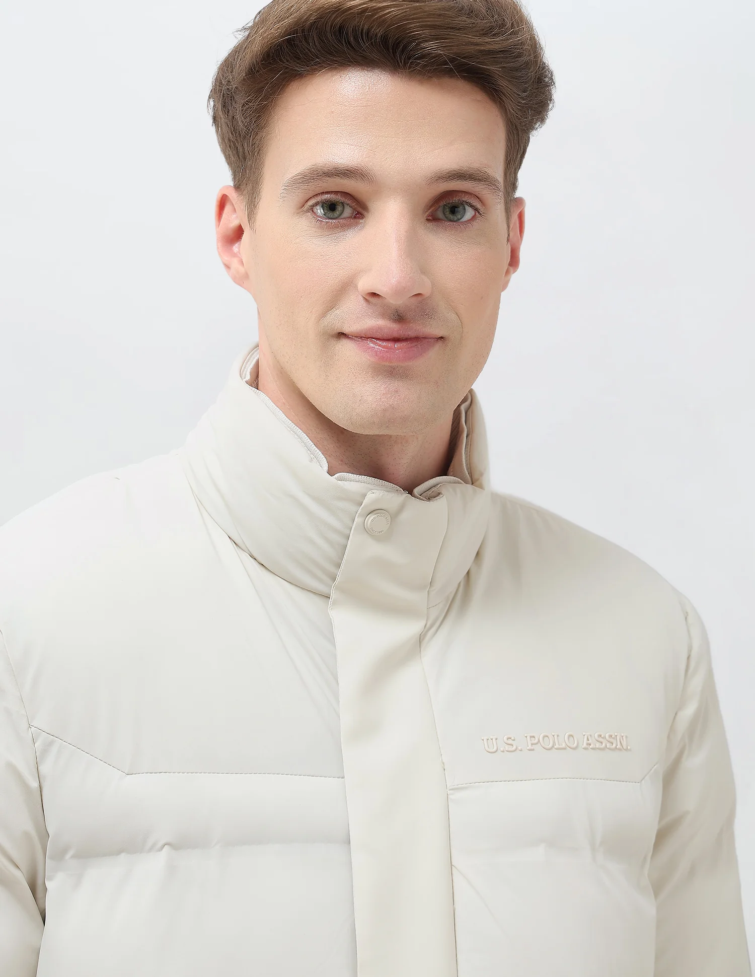 High Neck Regular Fit Smart Heat Jacket - Image 7