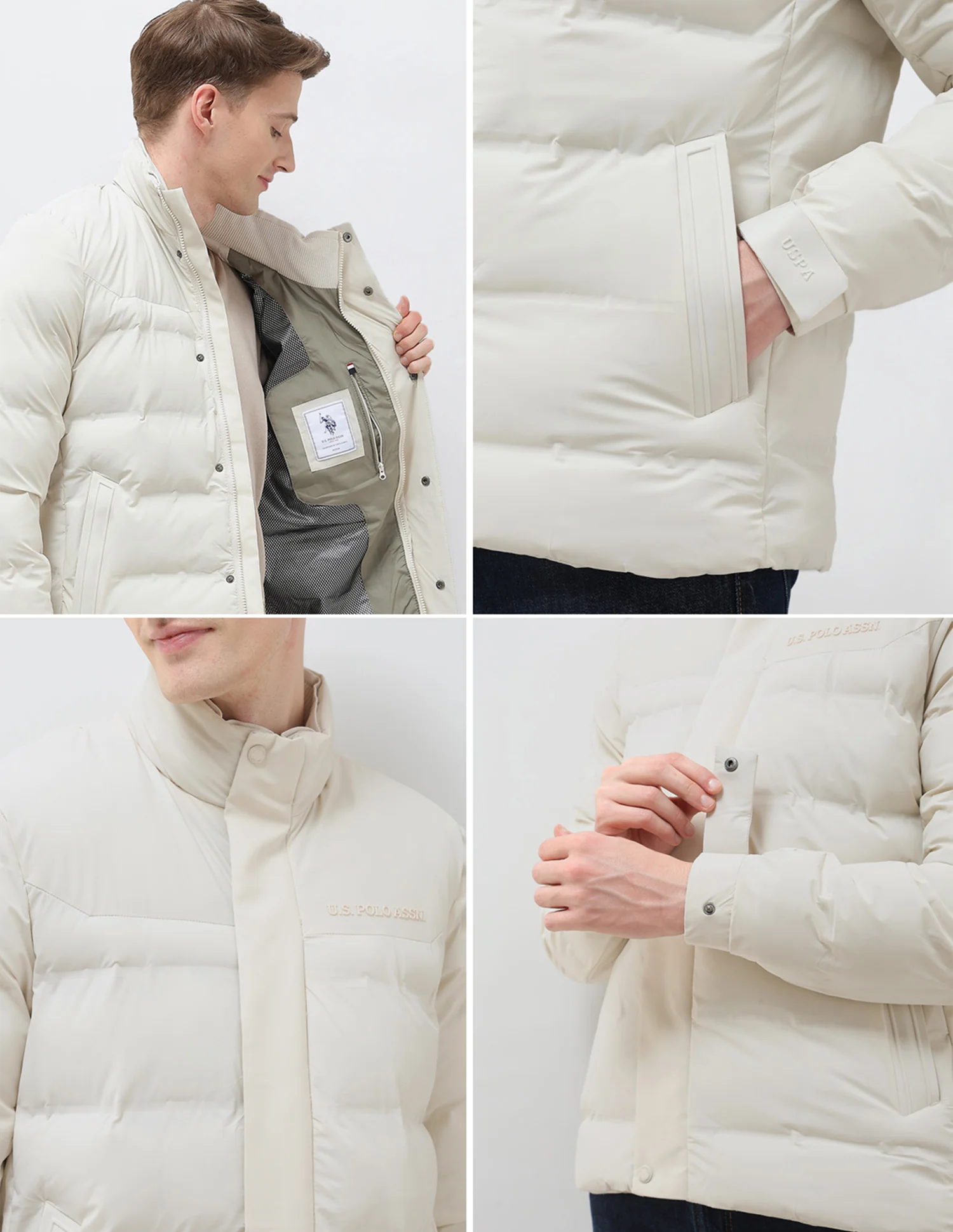 High Neck Regular Fit Smart Heat Jacket - Image 9