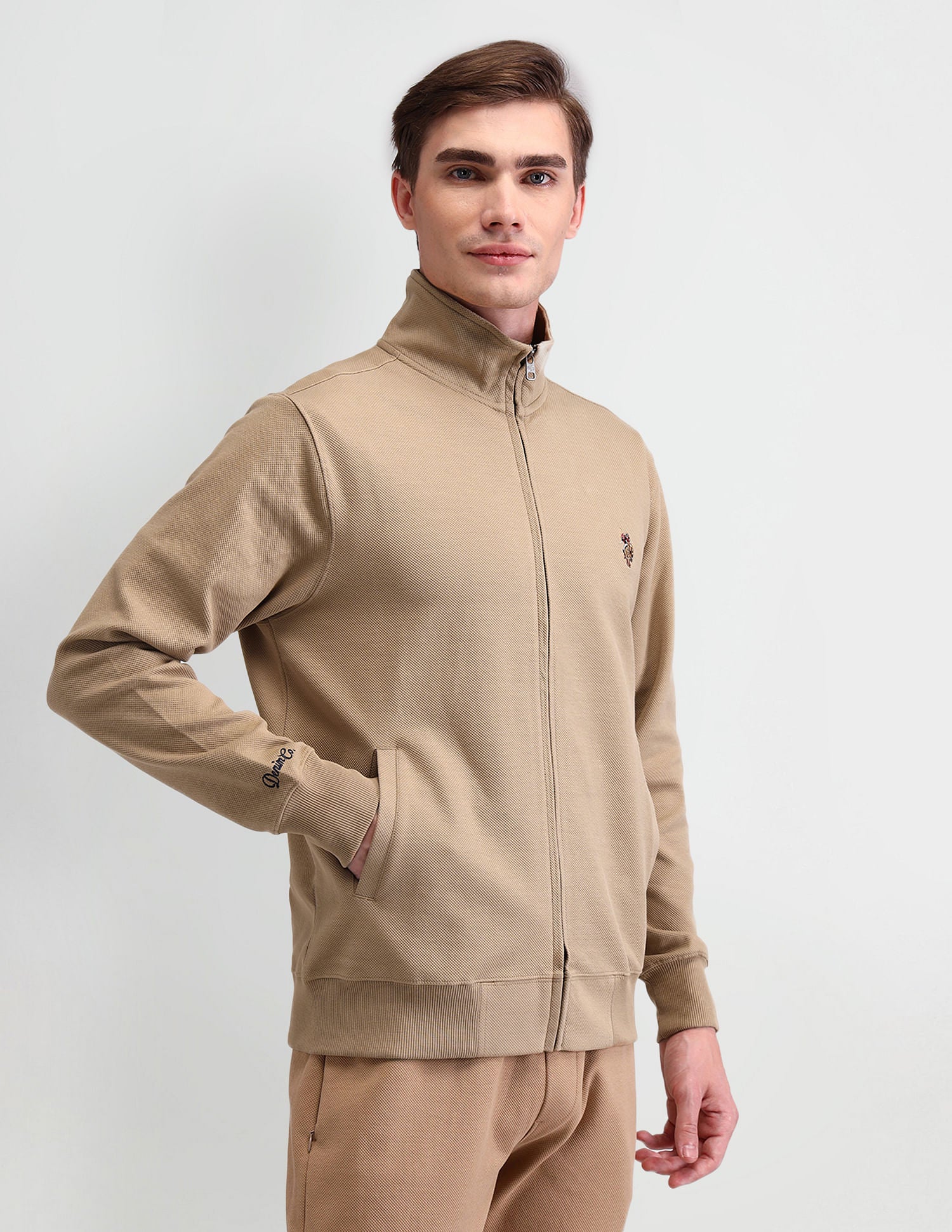 High Neck Slim Fit Sweatshirt - Image 4