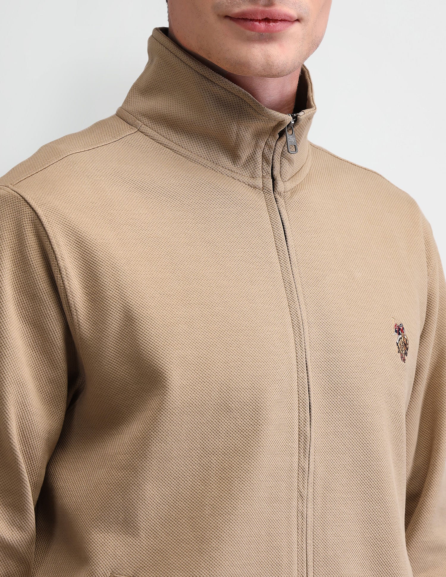 High Neck Slim Fit Sweatshirt - Image 7