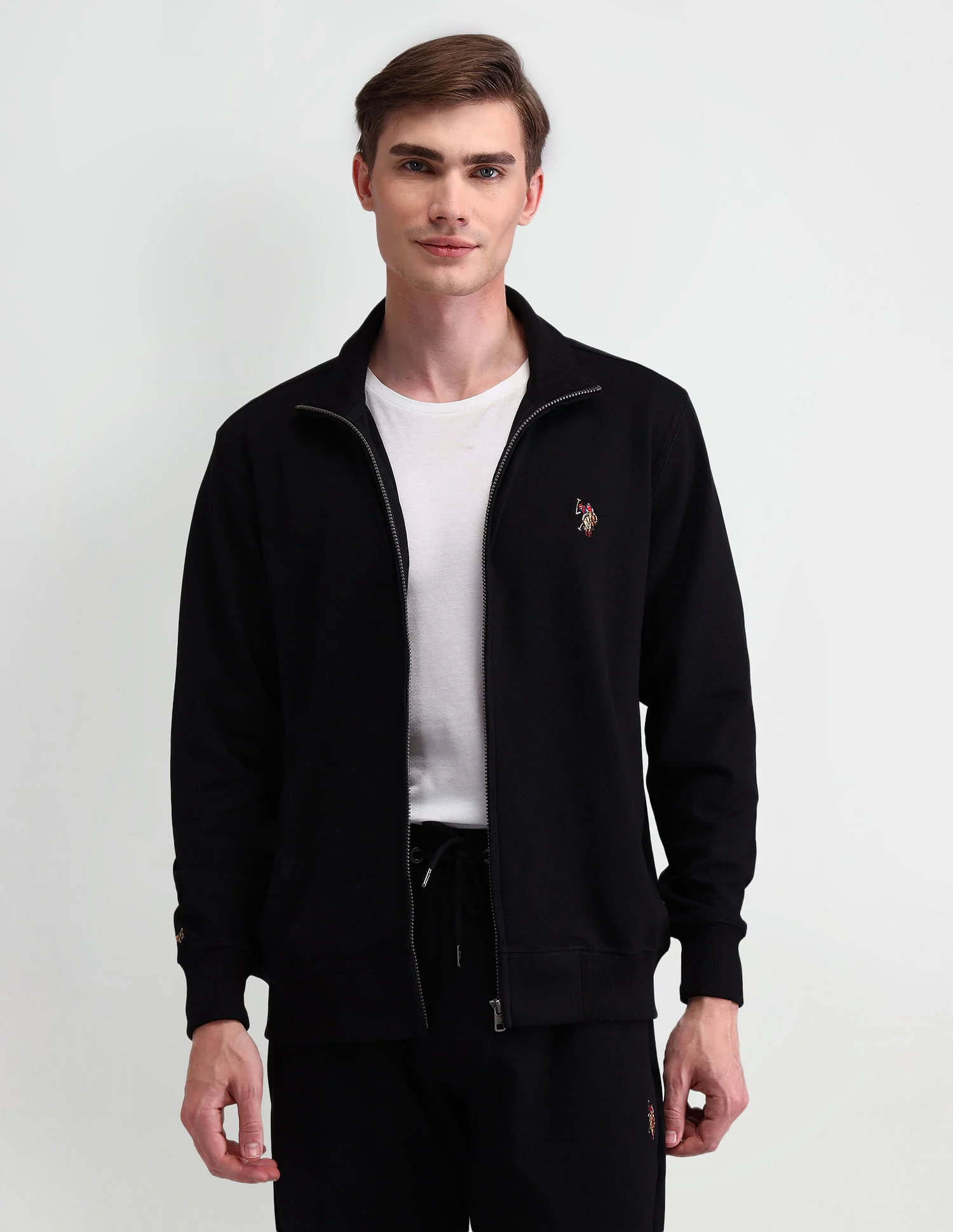 High Neck Slim Fit Sweatshirt