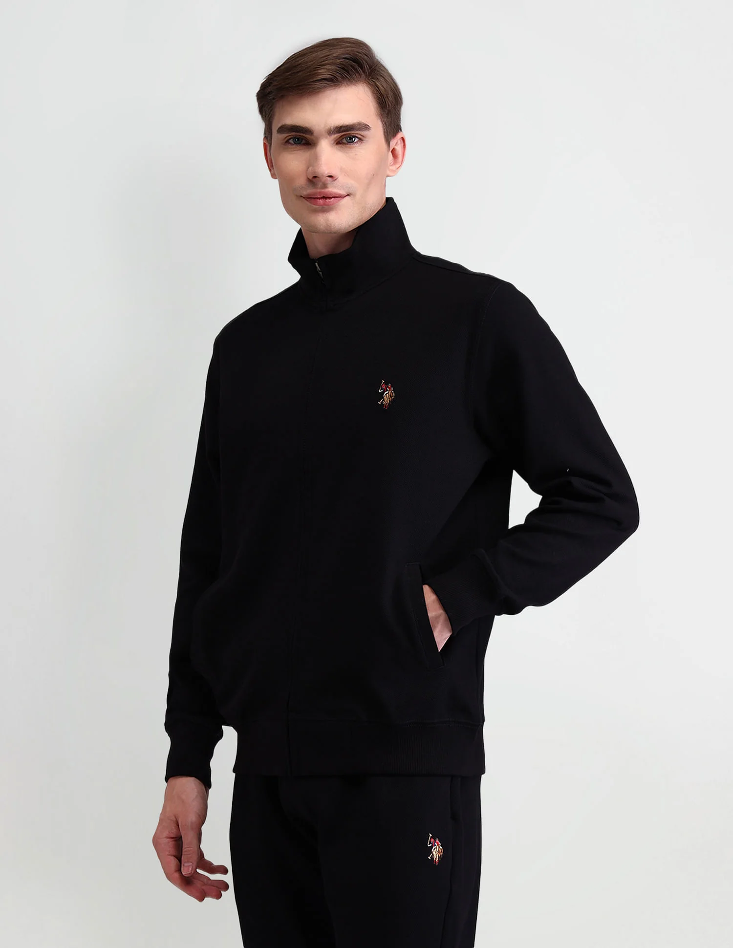 High Neck Slim Fit Sweatshirt - Image 4