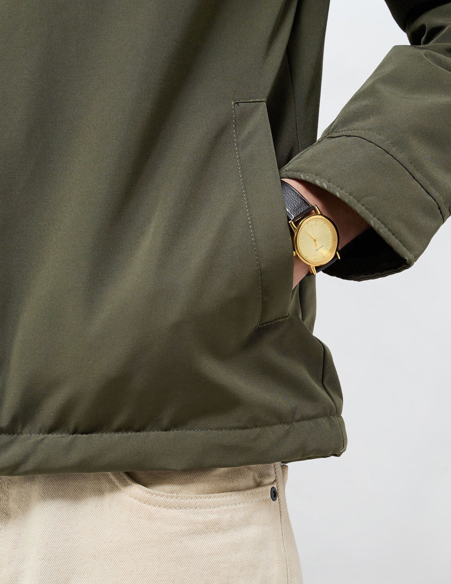 High Neck Solid Jacket - Image 8
