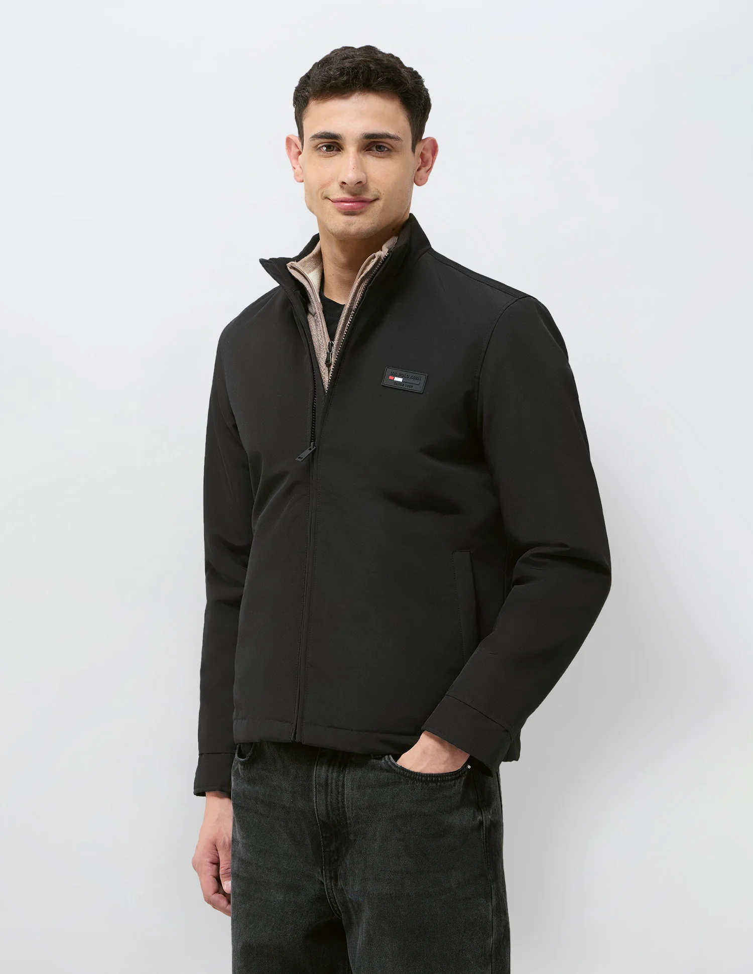 High Neck Solid Jacket - Image 4
