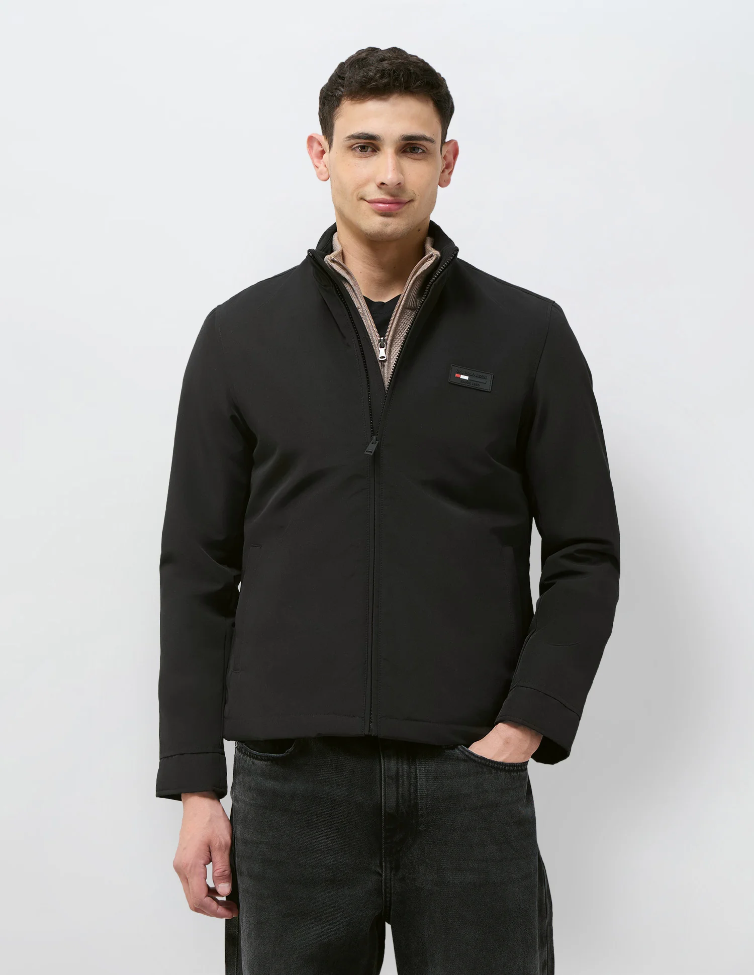 High Neck Solid Jacket - Image 6