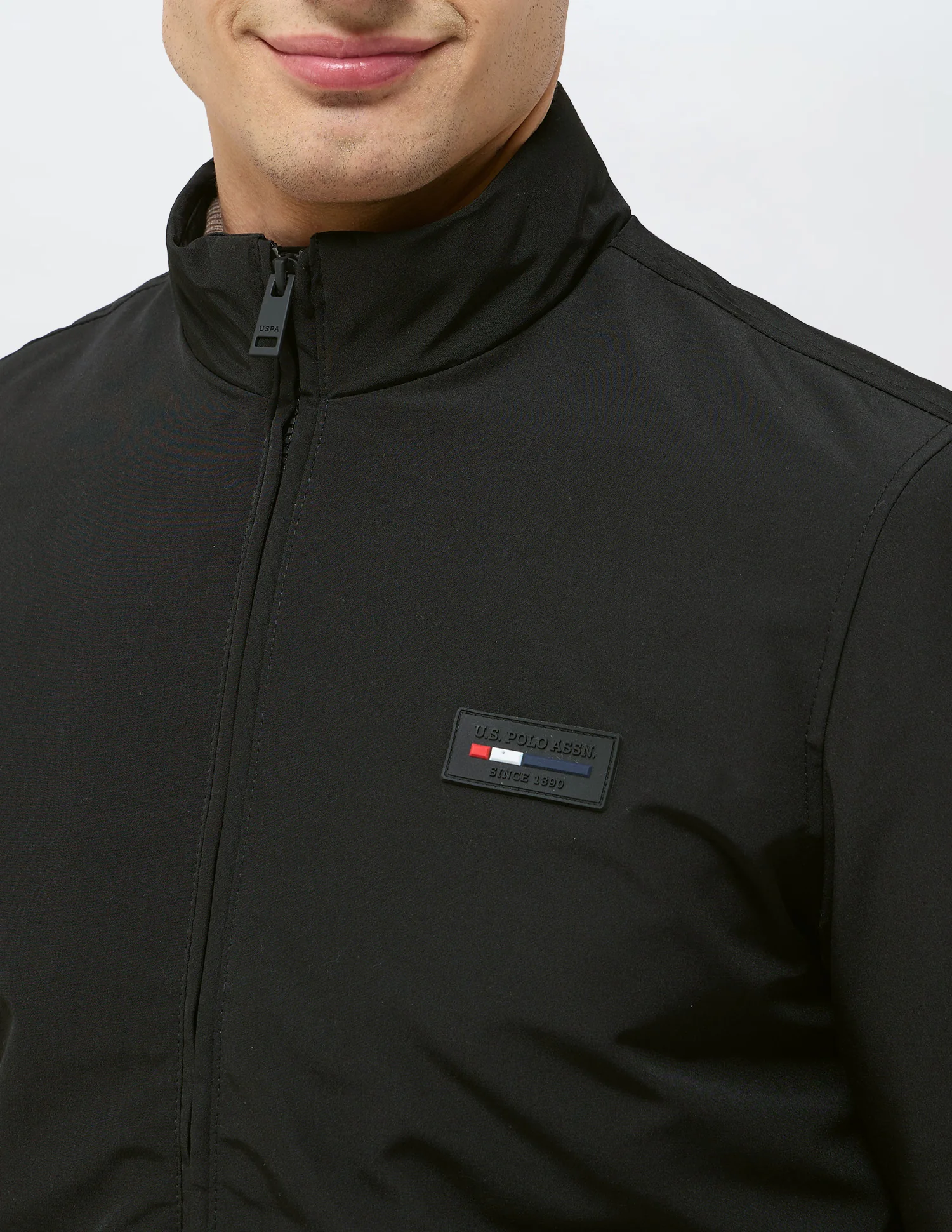 High Neck Solid Jacket - Image 7