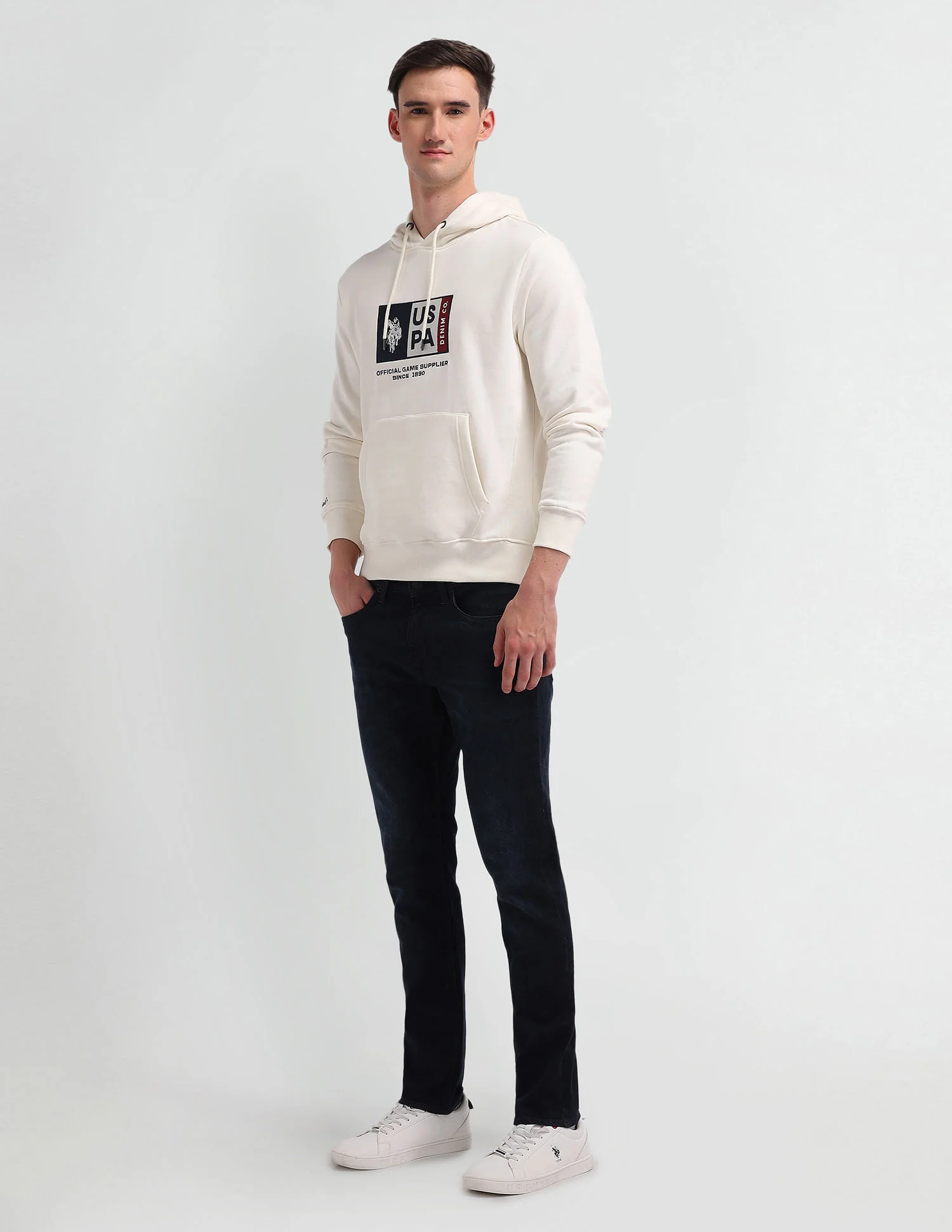Hooded Brand Appliqued Sweatshirt - Image 3