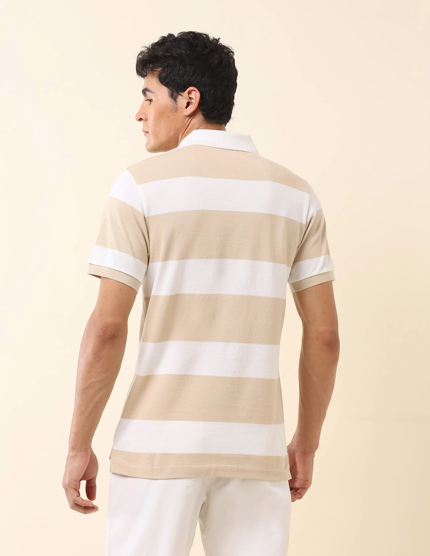 Horizontal Striped Classic Polo Shirt - Image 5