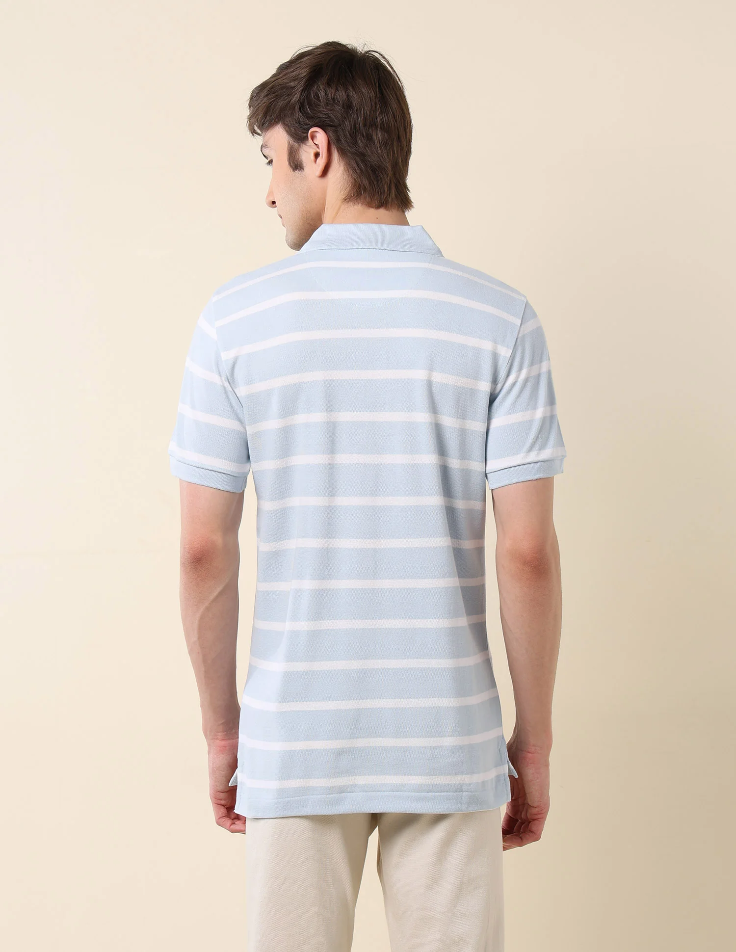 Horizontal Striped Classic Polo Shirt - Image 5