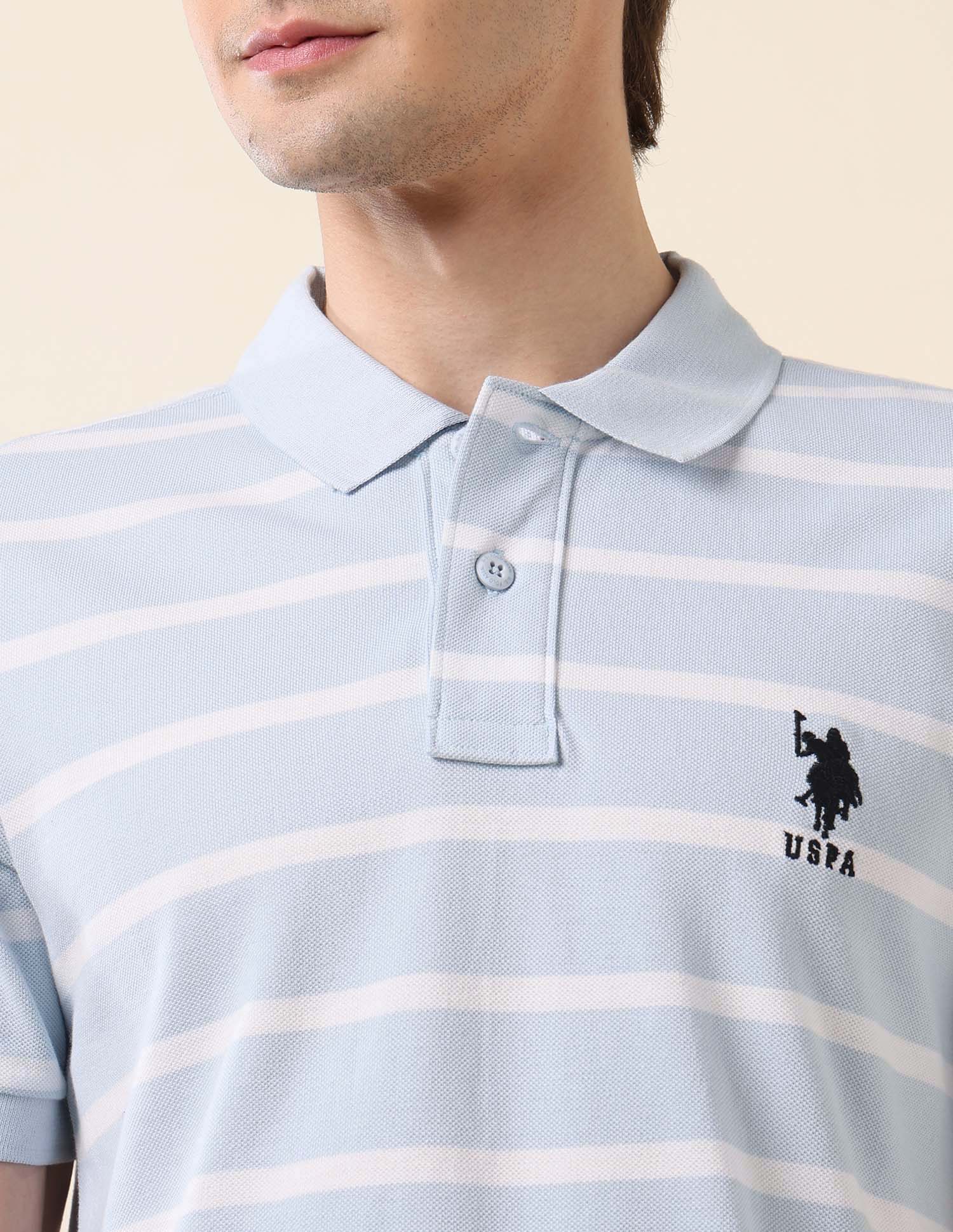 Horizontal Striped Classic Polo Shirt - Image 7
