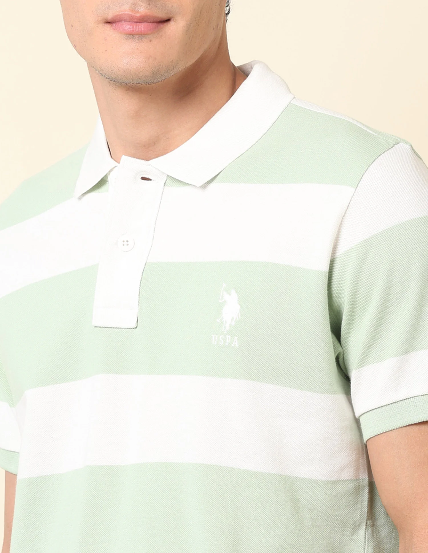 Horizontal Striped Classic Polo Shirt - Image 7