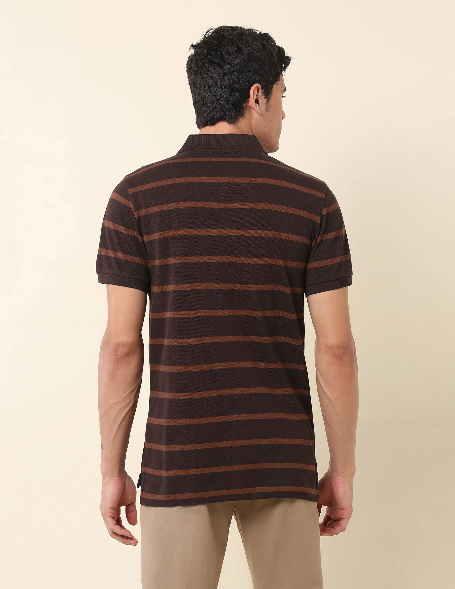 Horizontal Striped Classic Polo Shirt - Image 5