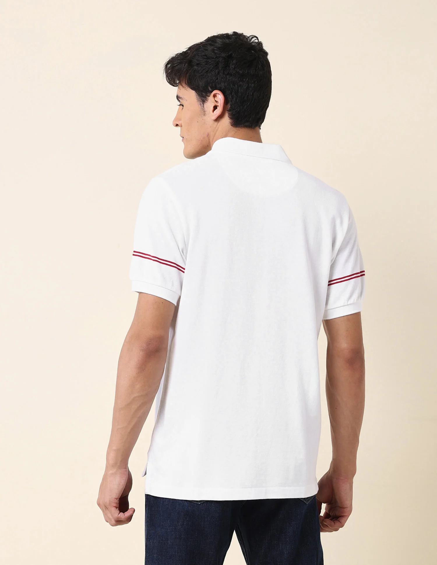 Horizontal Striped Classic Polo Shirt - Image 5