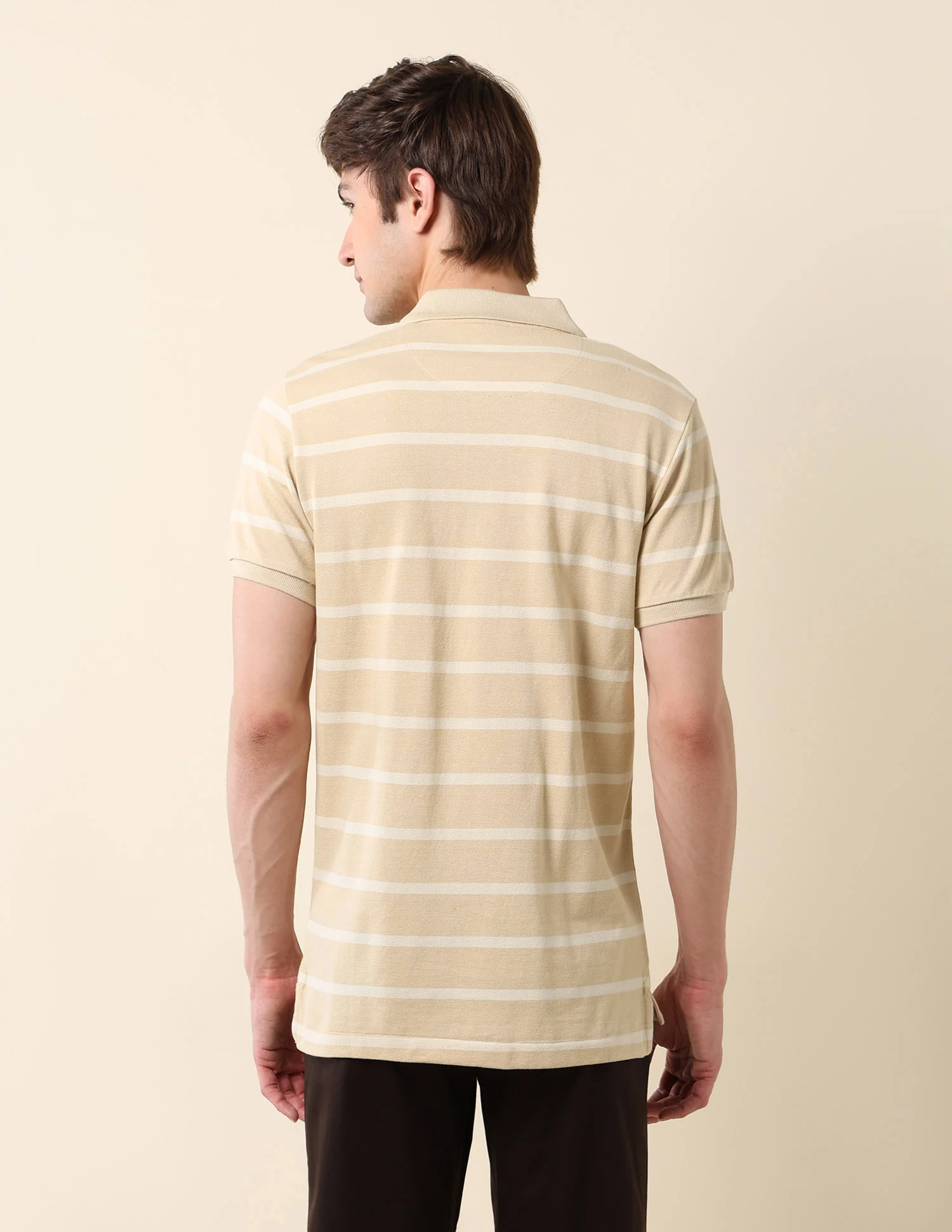 Horizontal Striped Classic Polo Shirt - Image 5