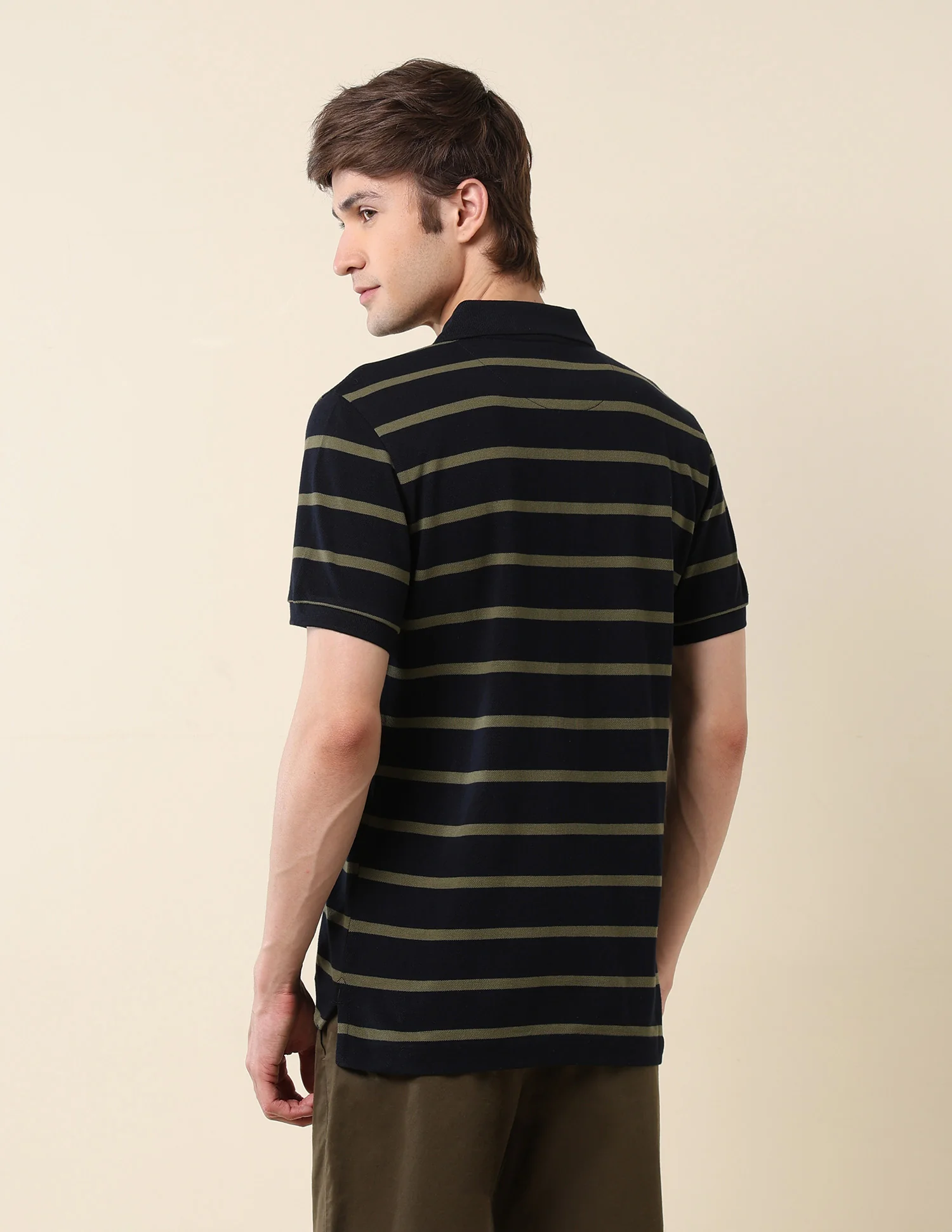 Horizontal Striped Classic Polo Shirt - Image 5