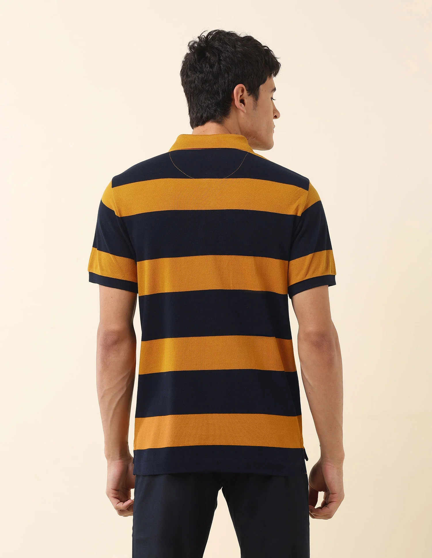 Horizontal Striped Classic Polo Shirt - Image 5