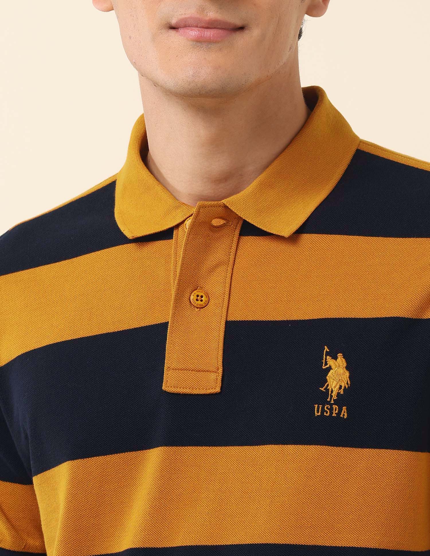 Horizontal Striped Classic Polo Shirt - Image 7
