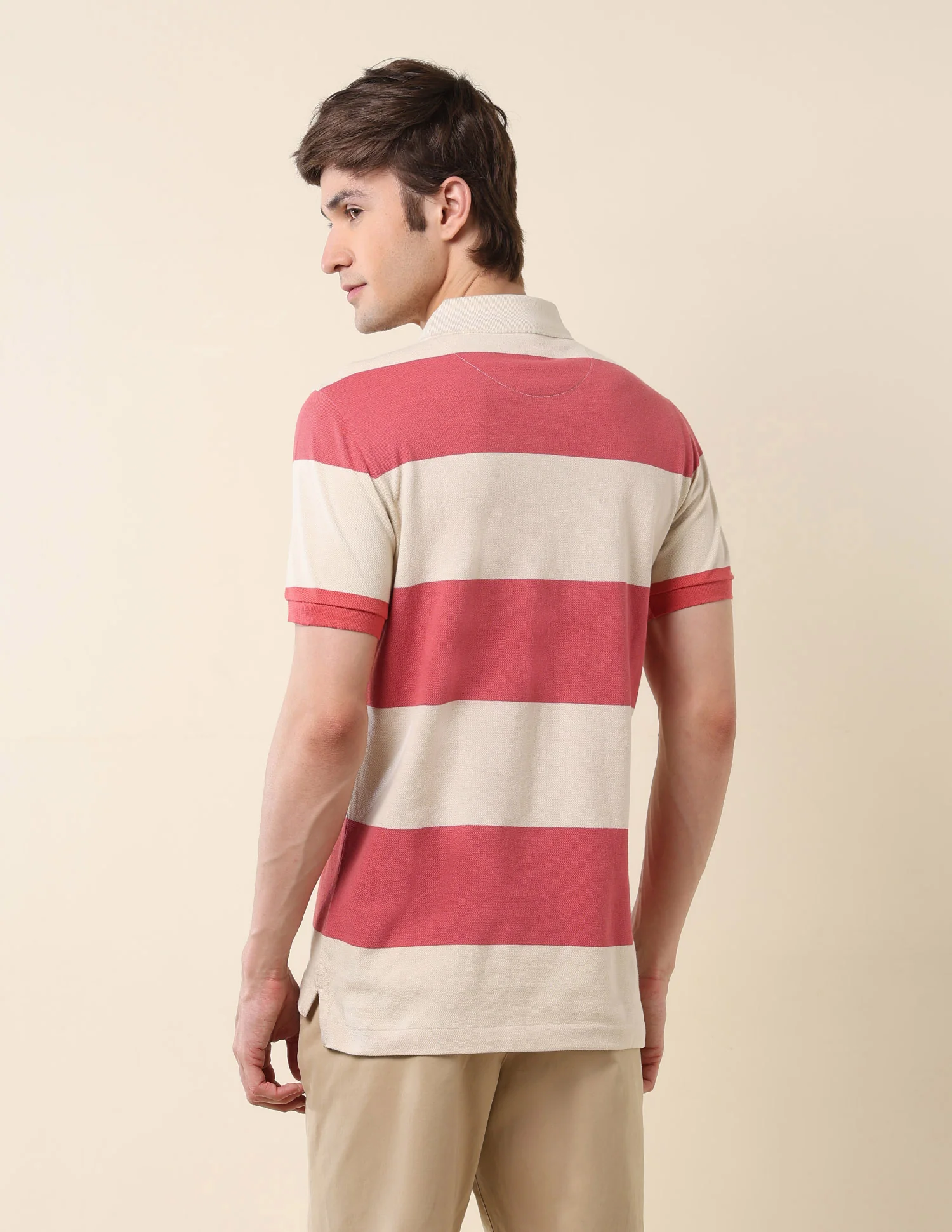 Horizontal Striped Classic Polo Shirt - Image 5