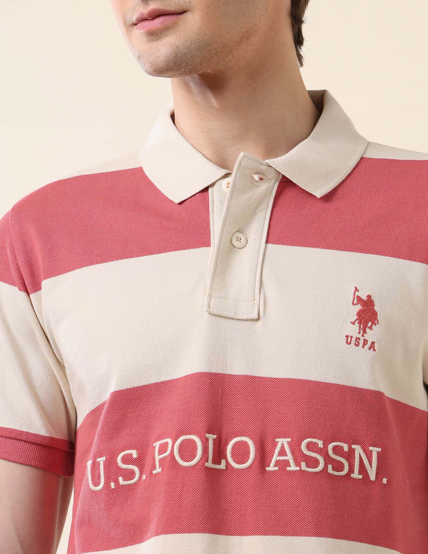Horizontal Striped Classic Polo Shirt - Image 7