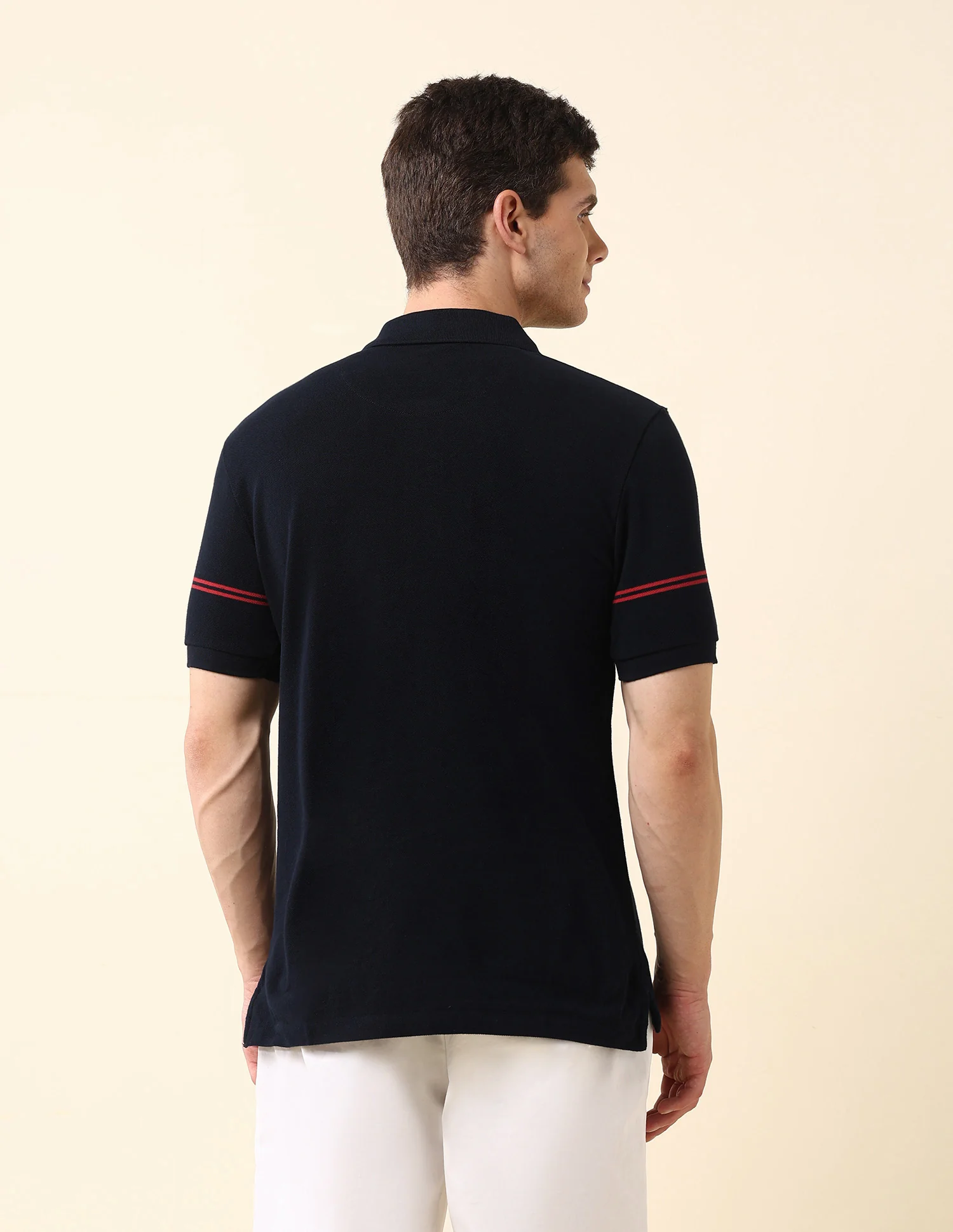 Horizontal Striped Classic Polo Shirt - Image 5