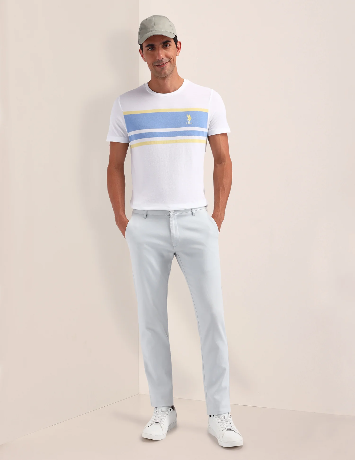 Horizontal Striped Cotton T-Shirt - Image 3