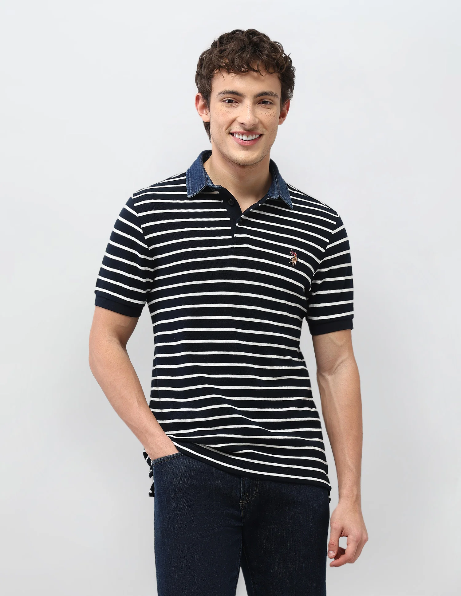 Horizontal Striped Motel On The Coast Polo Shirt - Image 6