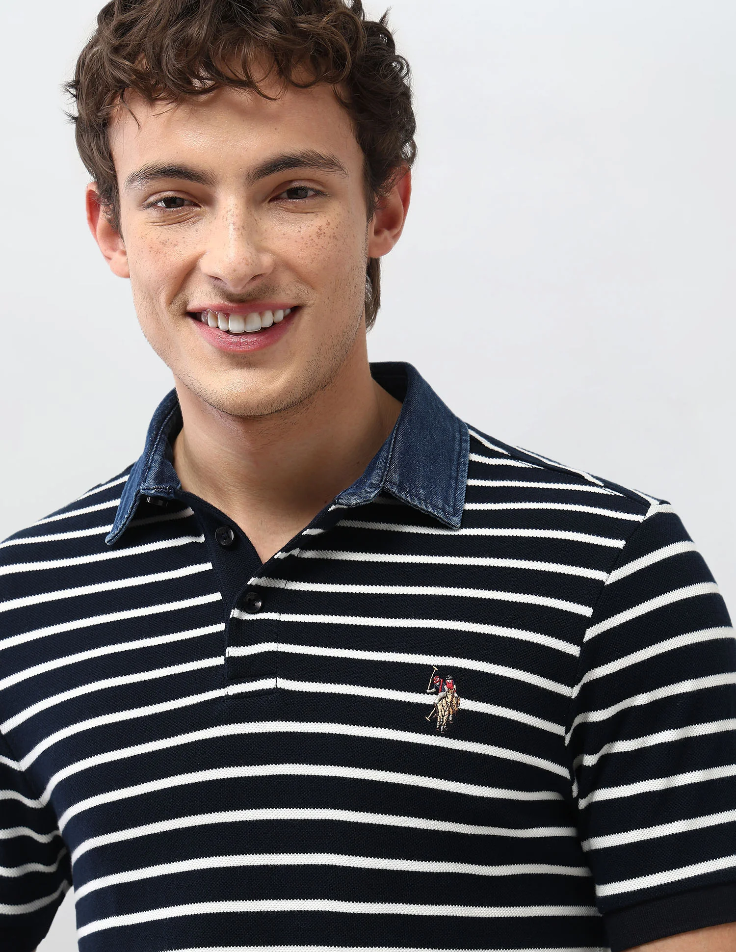 Horizontal Striped Motel On The Coast Polo Shirt - Image 7