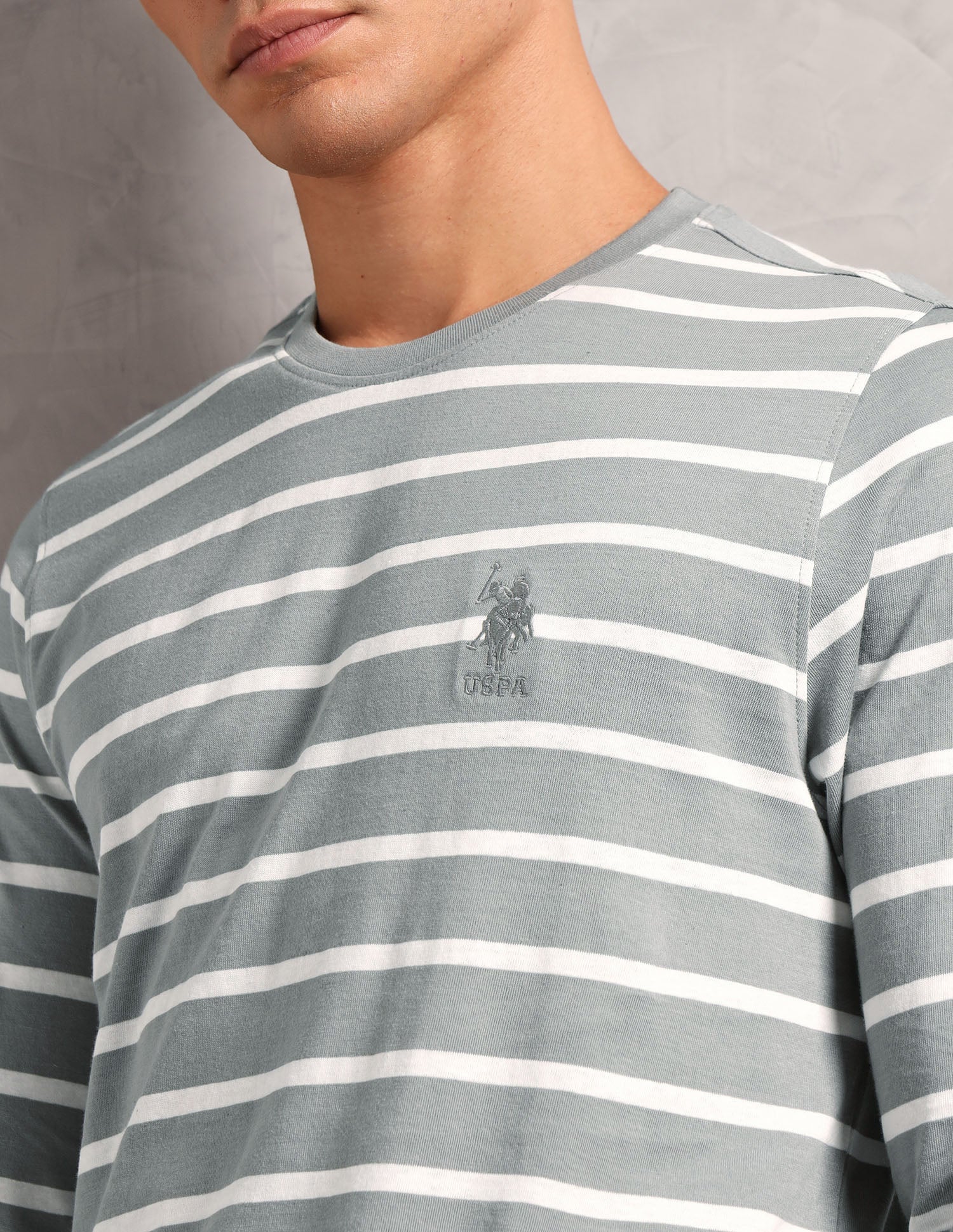 Horizontal Striped Pure Cotton I689 Lounge T-Shirt - Pack Of 1 - Image 7