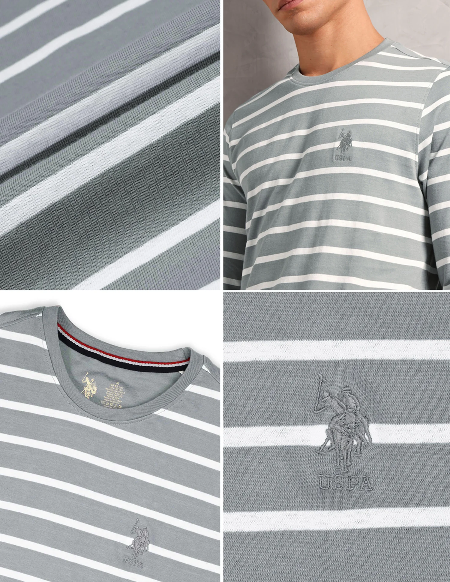 Horizontal Striped Pure Cotton I689 Lounge T-Shirt - Pack Of 1 - Image 9