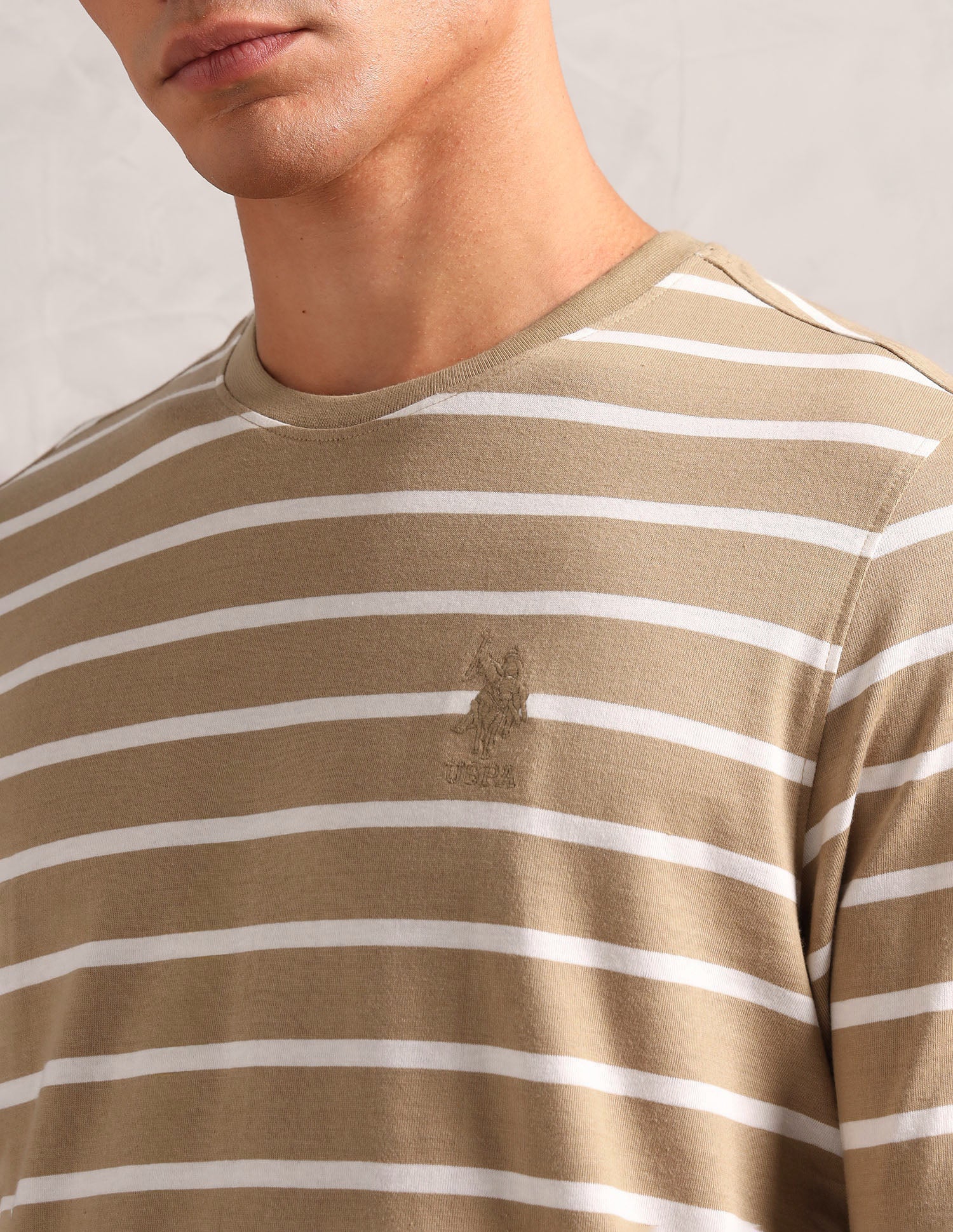 Horizontal Striped Pure Cotton I689 Lounge T-Shirt - Pack Of 1 - Image 7