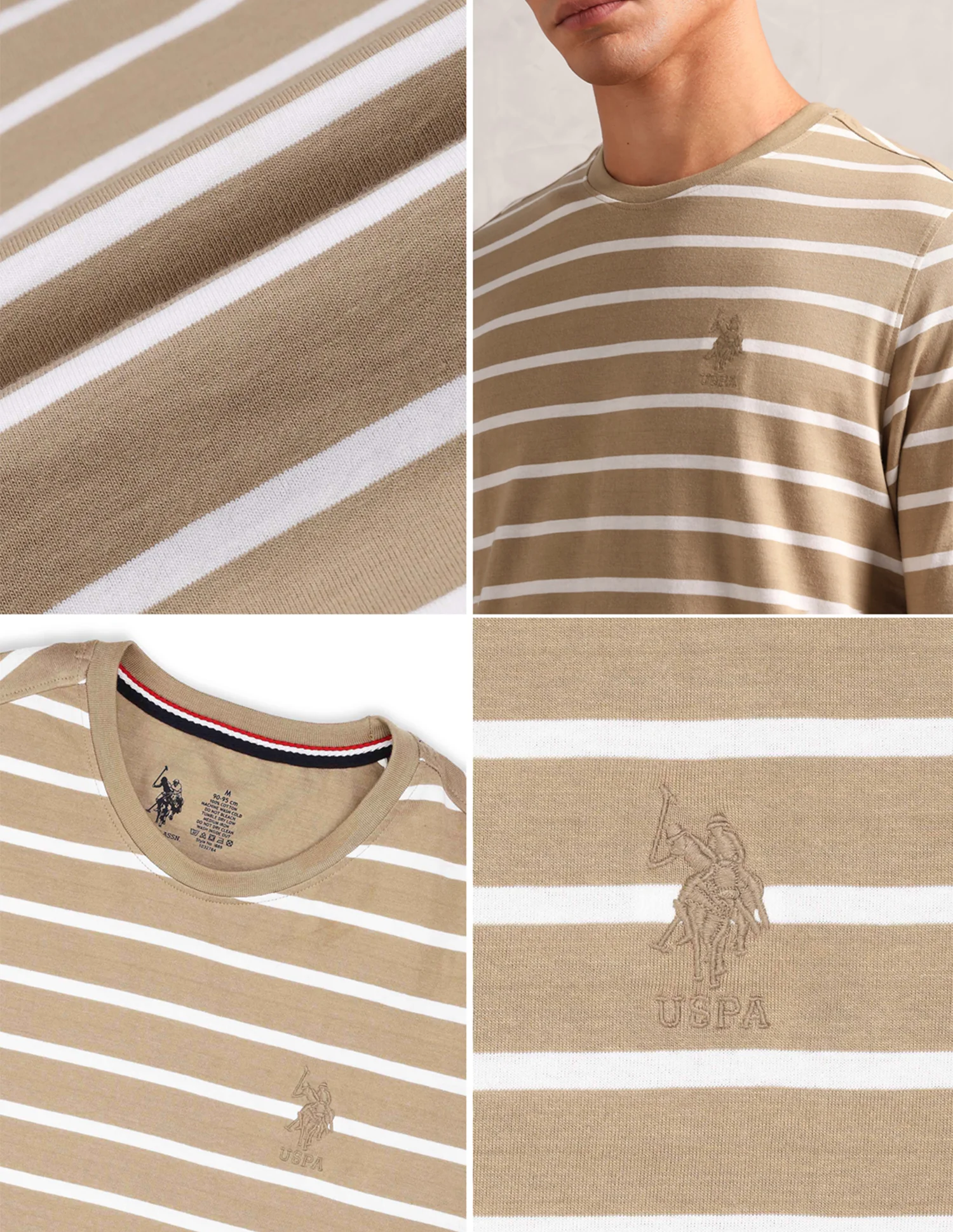 Horizontal Striped Pure Cotton I689 Lounge T-Shirt - Pack Of 1 - Image 8
