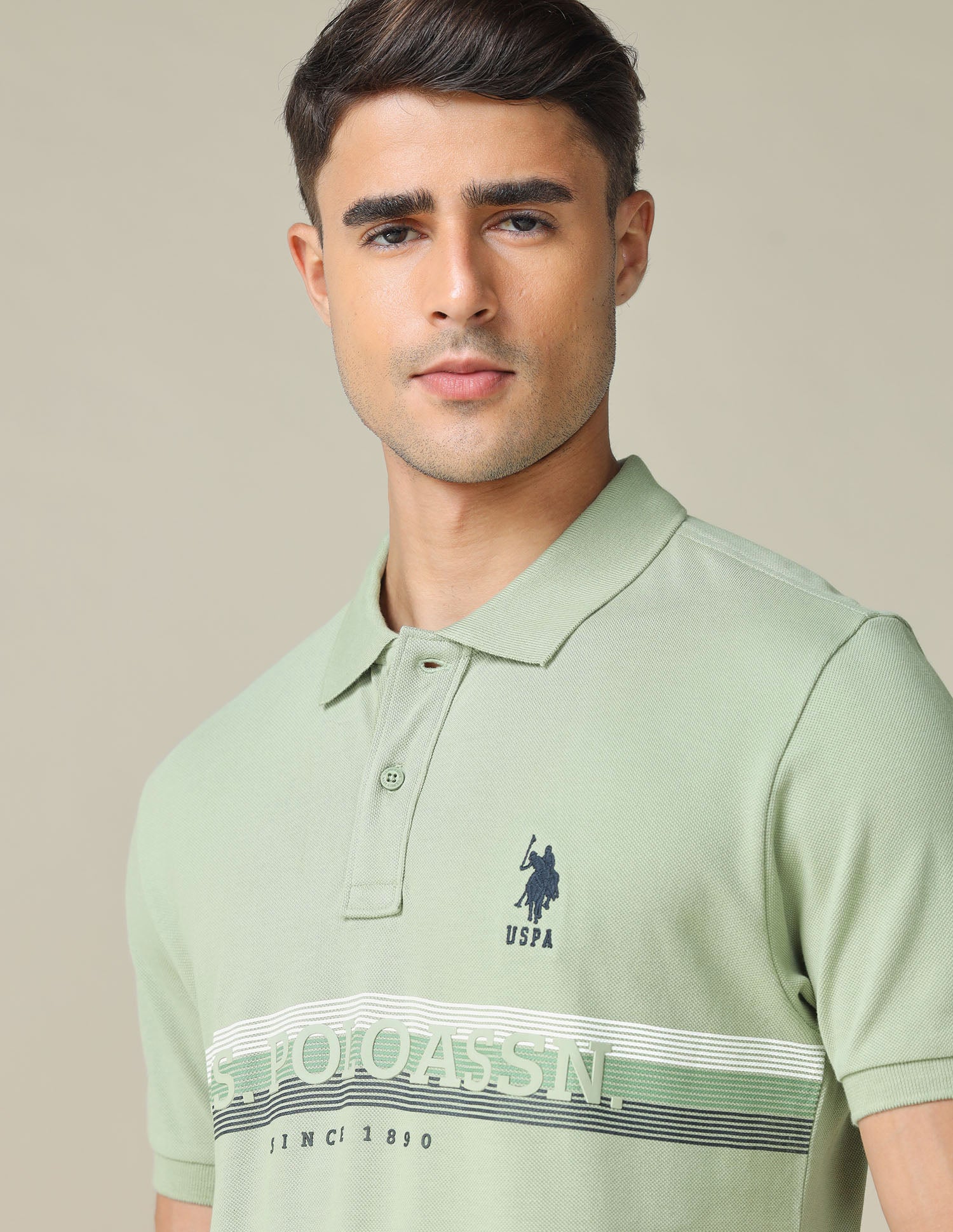 Horizontal Striped Regular Fit Polo Shirt - Image 7