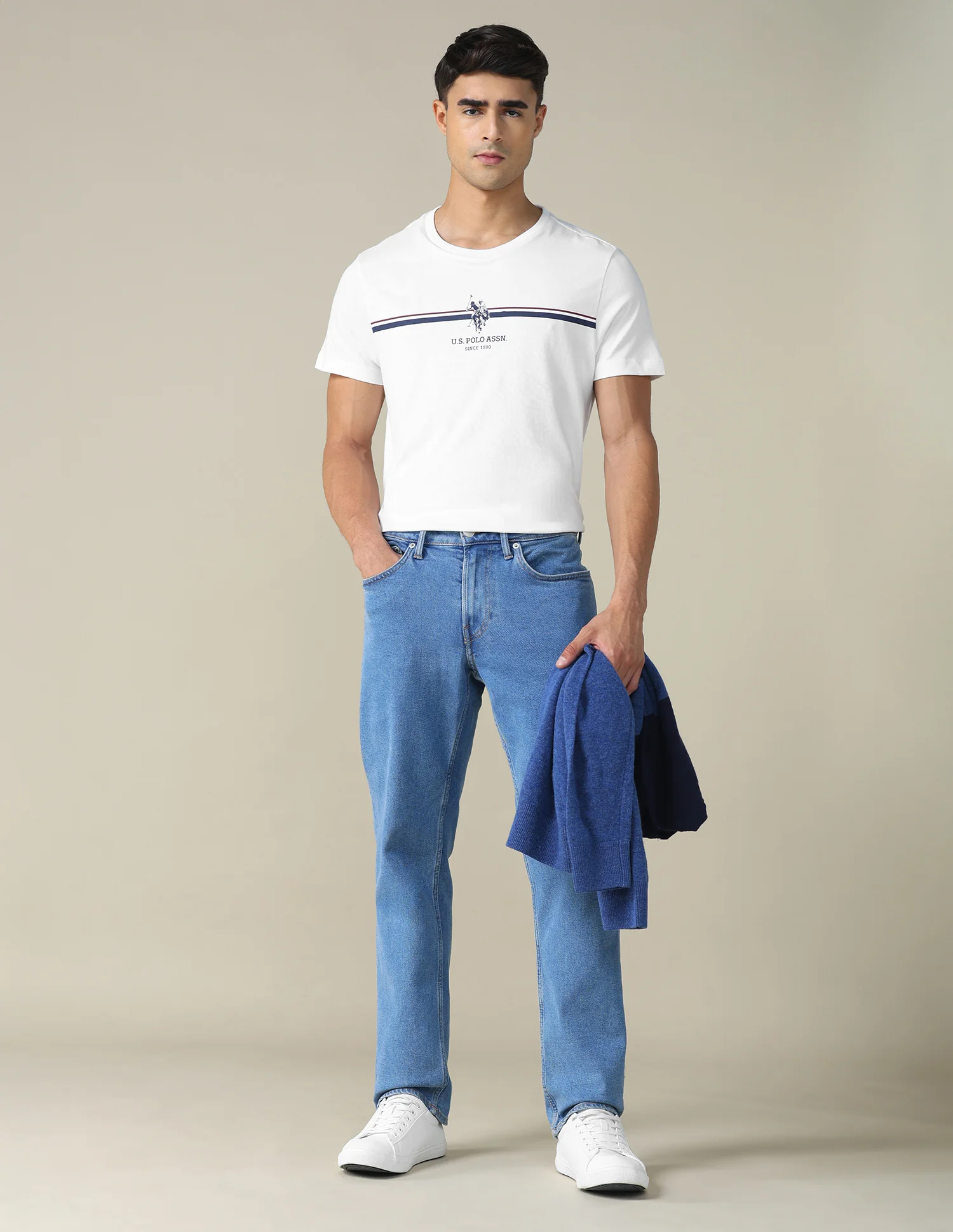 Horizontal Striped Regular Fit T-shirt - Image 3