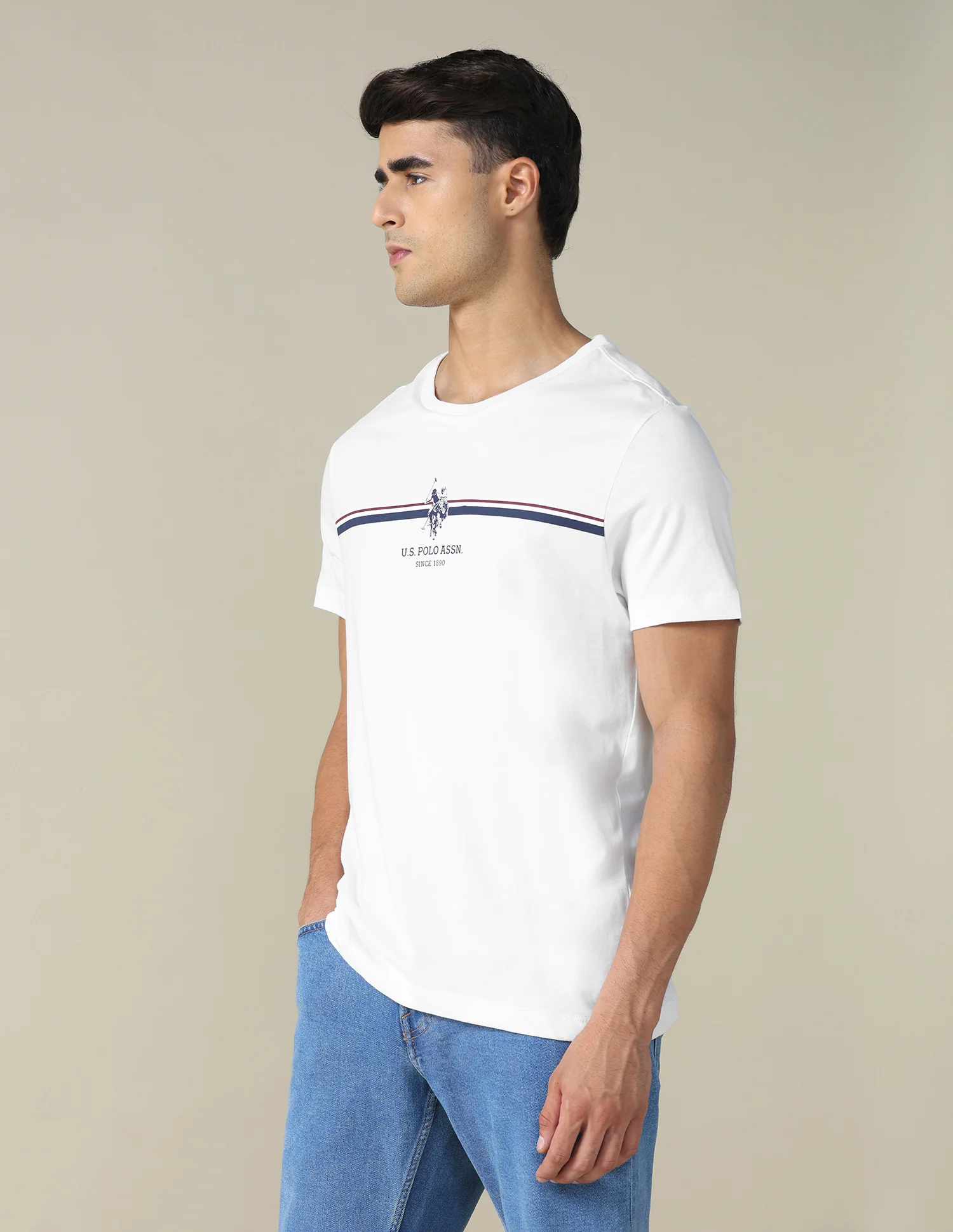 Horizontal Striped Regular Fit T-shirt - Image 4
