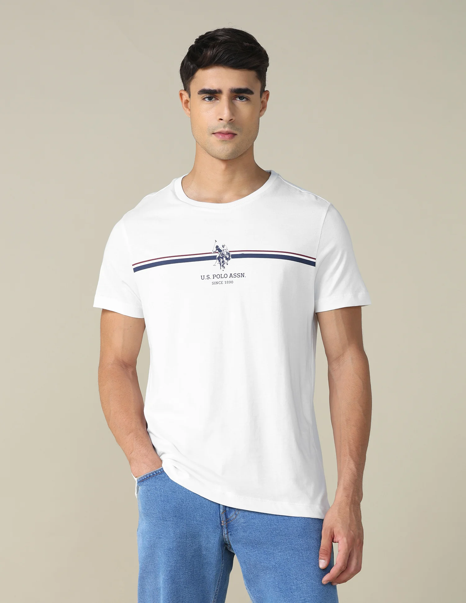 Horizontal Striped Regular Fit T-shirt - Image 6
