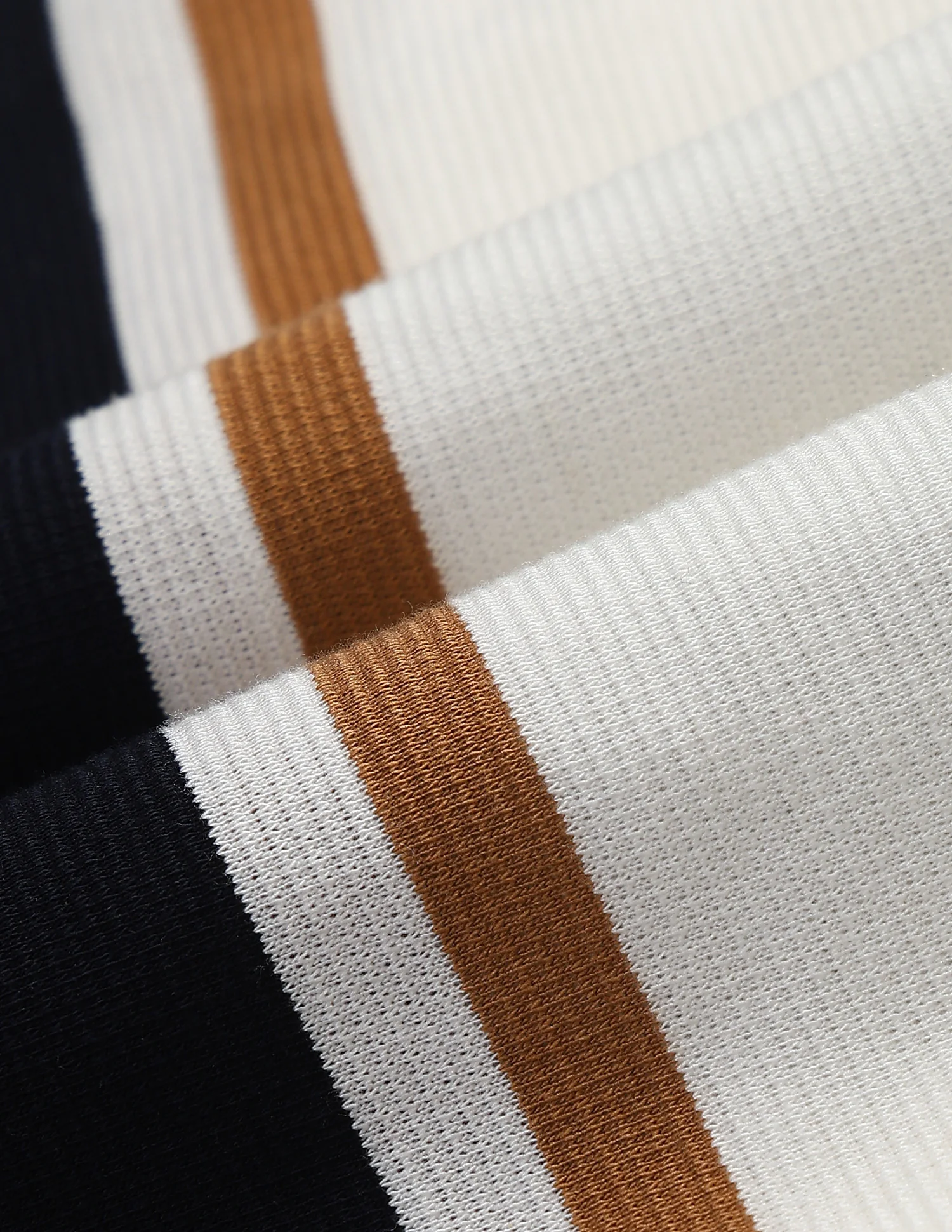 Horizontal Striped Slim Fit Polo Shirt - Image 2