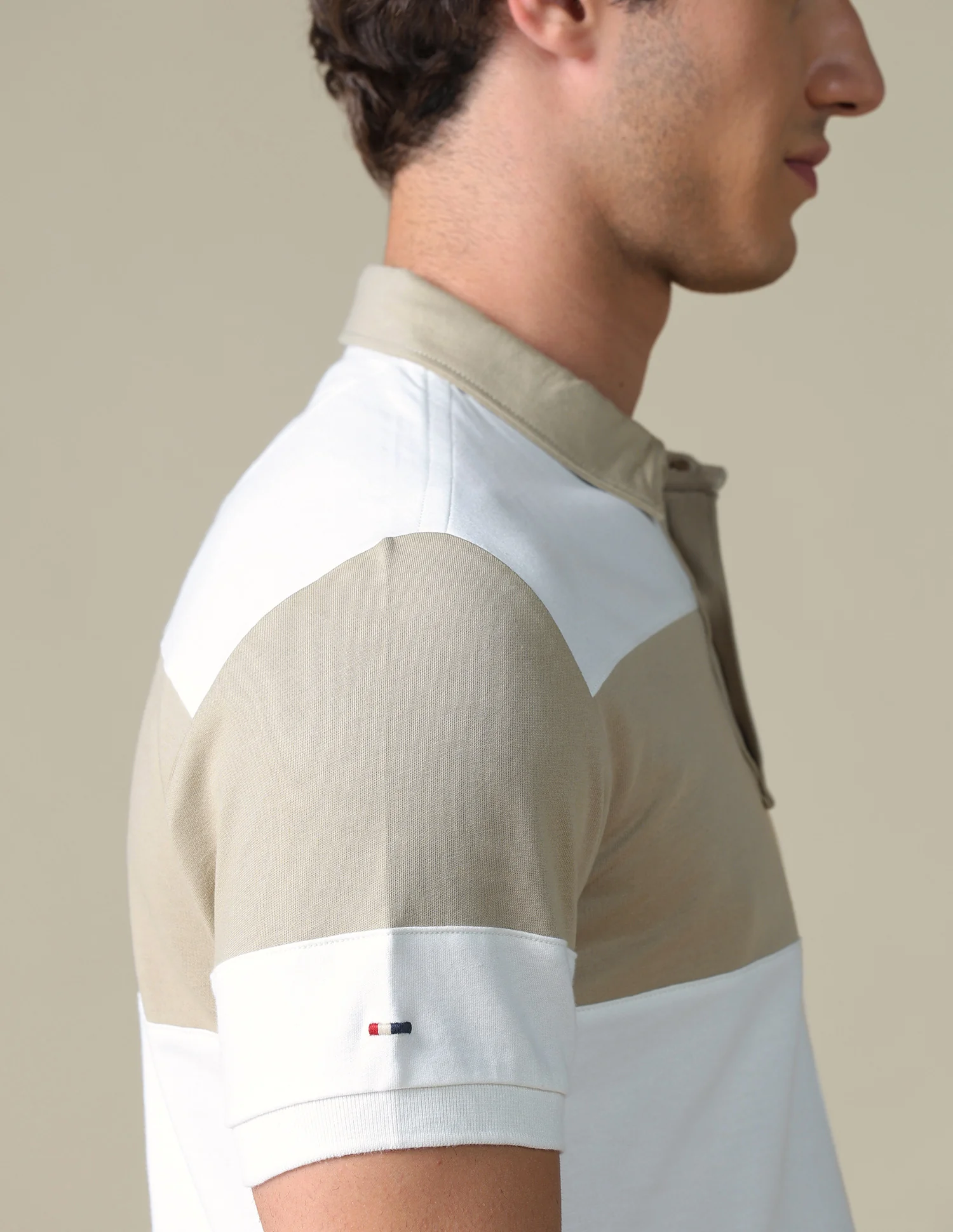 Horizontal Striped Slim Fit Polo Shirt - Image 8