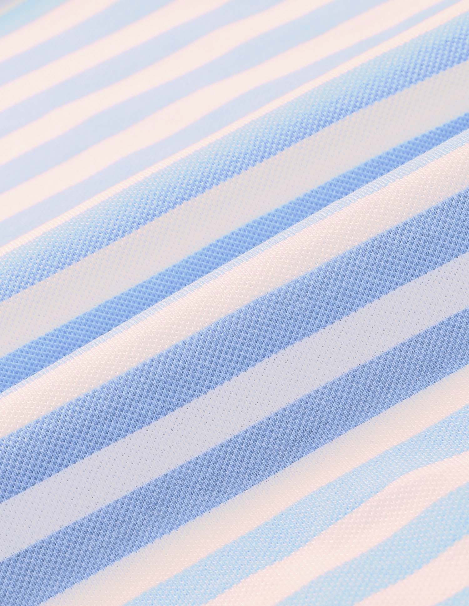 Horizontal Striped Slim Fit Polo Shirt - Image 2