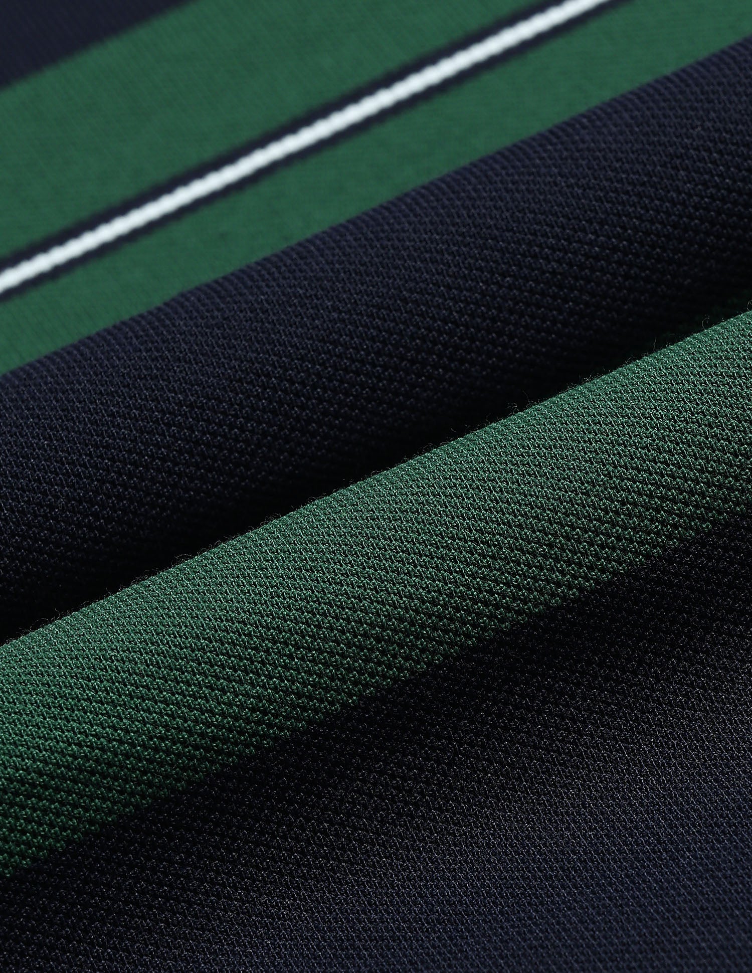 Horizontal Striped Slim Fit Polo Shirt - Image 2