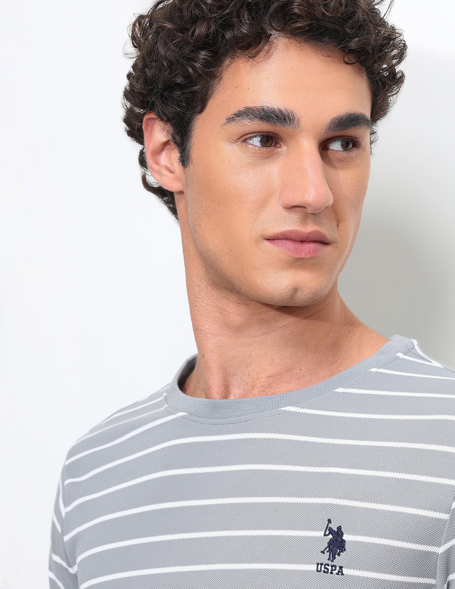 Horizontal Striped Slim Fit T-Shirt - Image 7