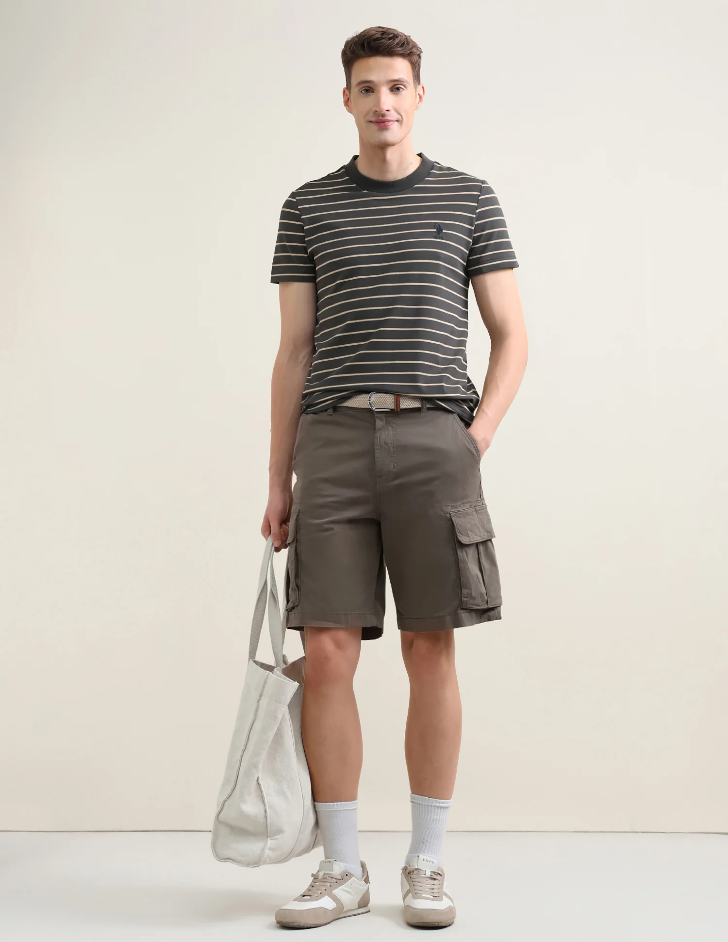 Horizontal Striped Slim Fit T-Shirt - Image 3
