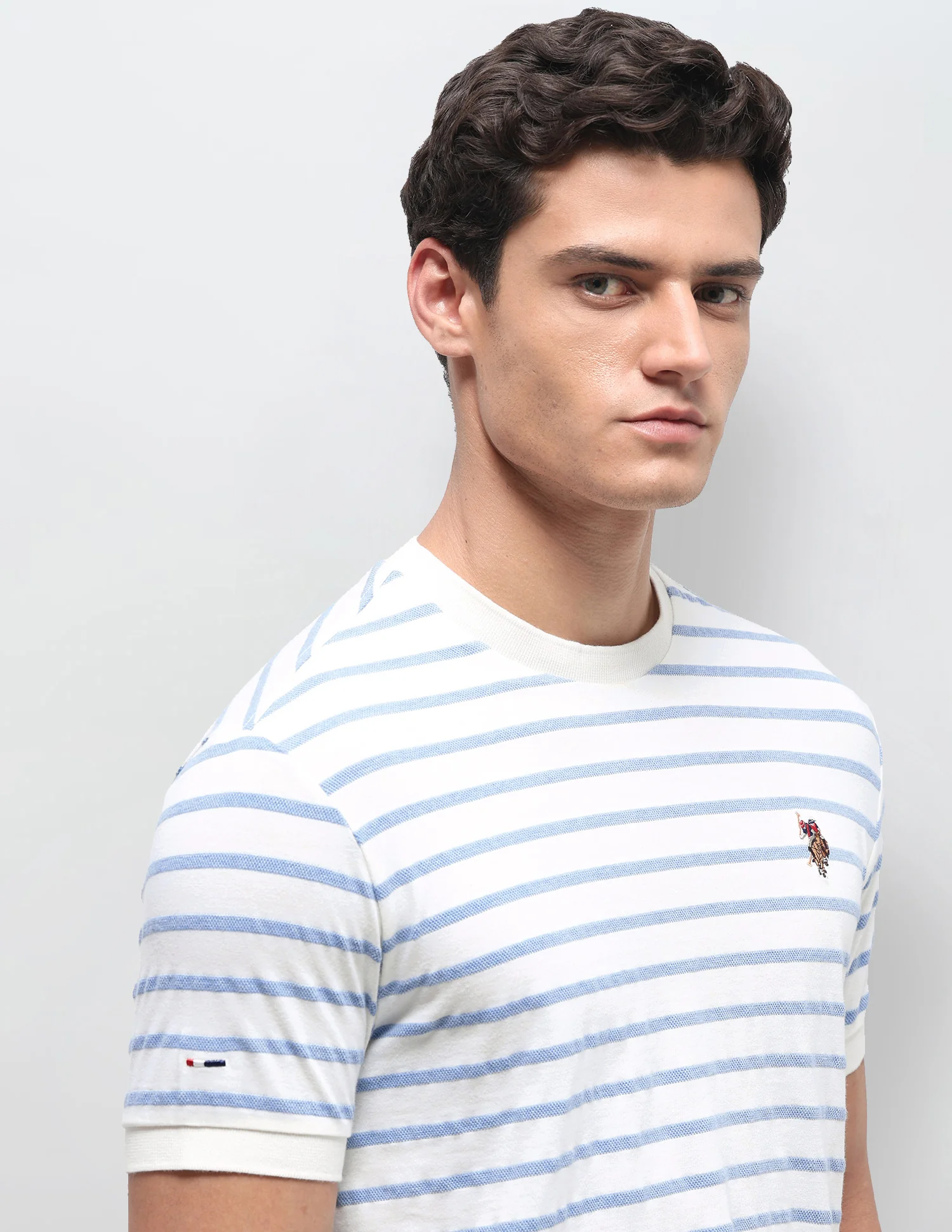 Horizontal Striped Slim Fit T-Shirt - Image 7