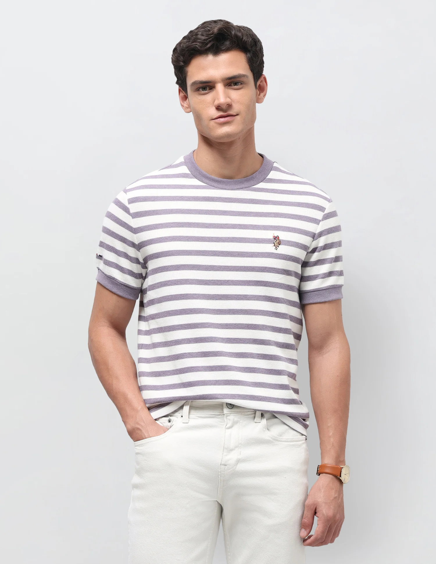 Horizontal Striped Slim Fit T-Shirt
