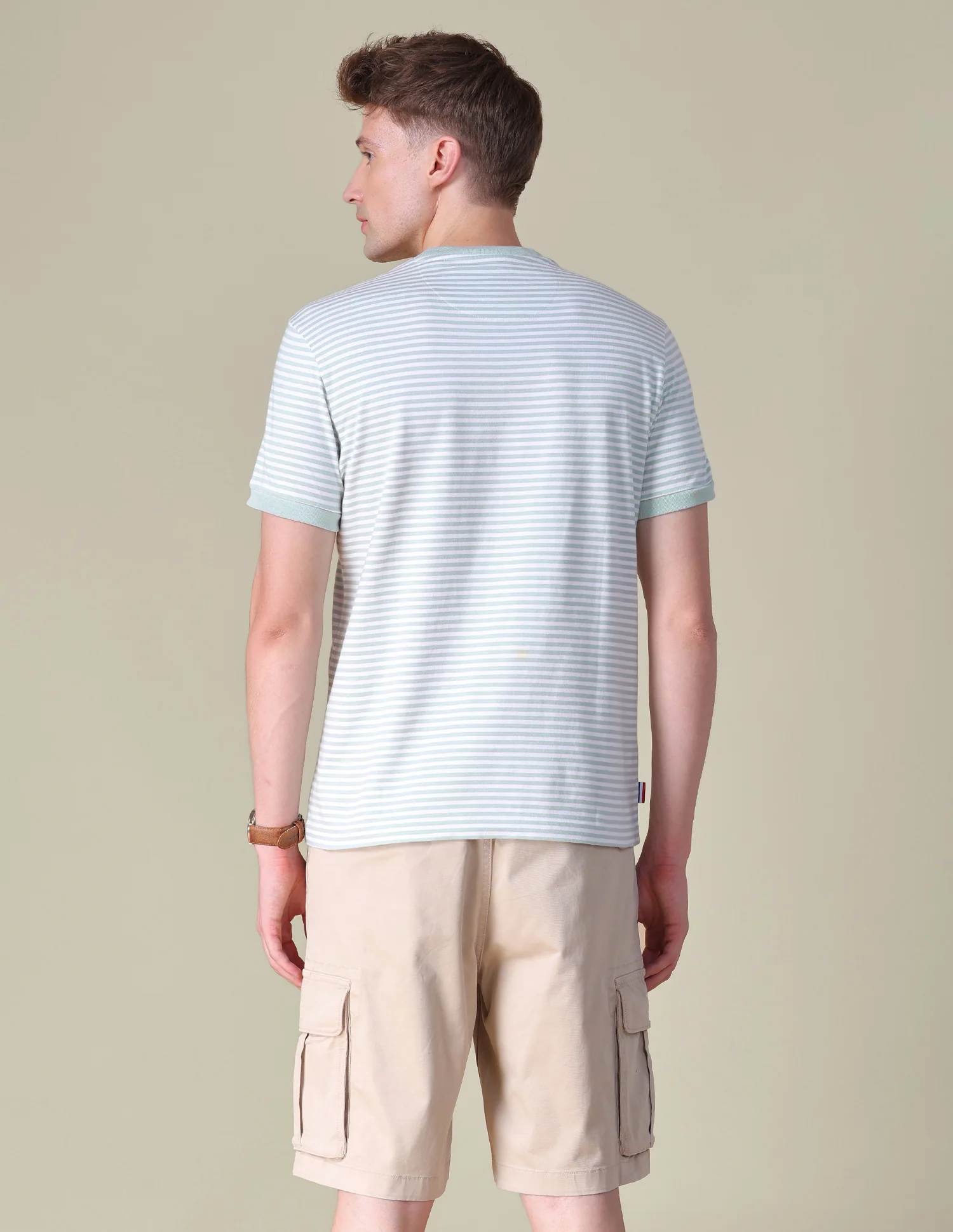 Horizontal Striped Slim Fit T-Shirt - Image 5