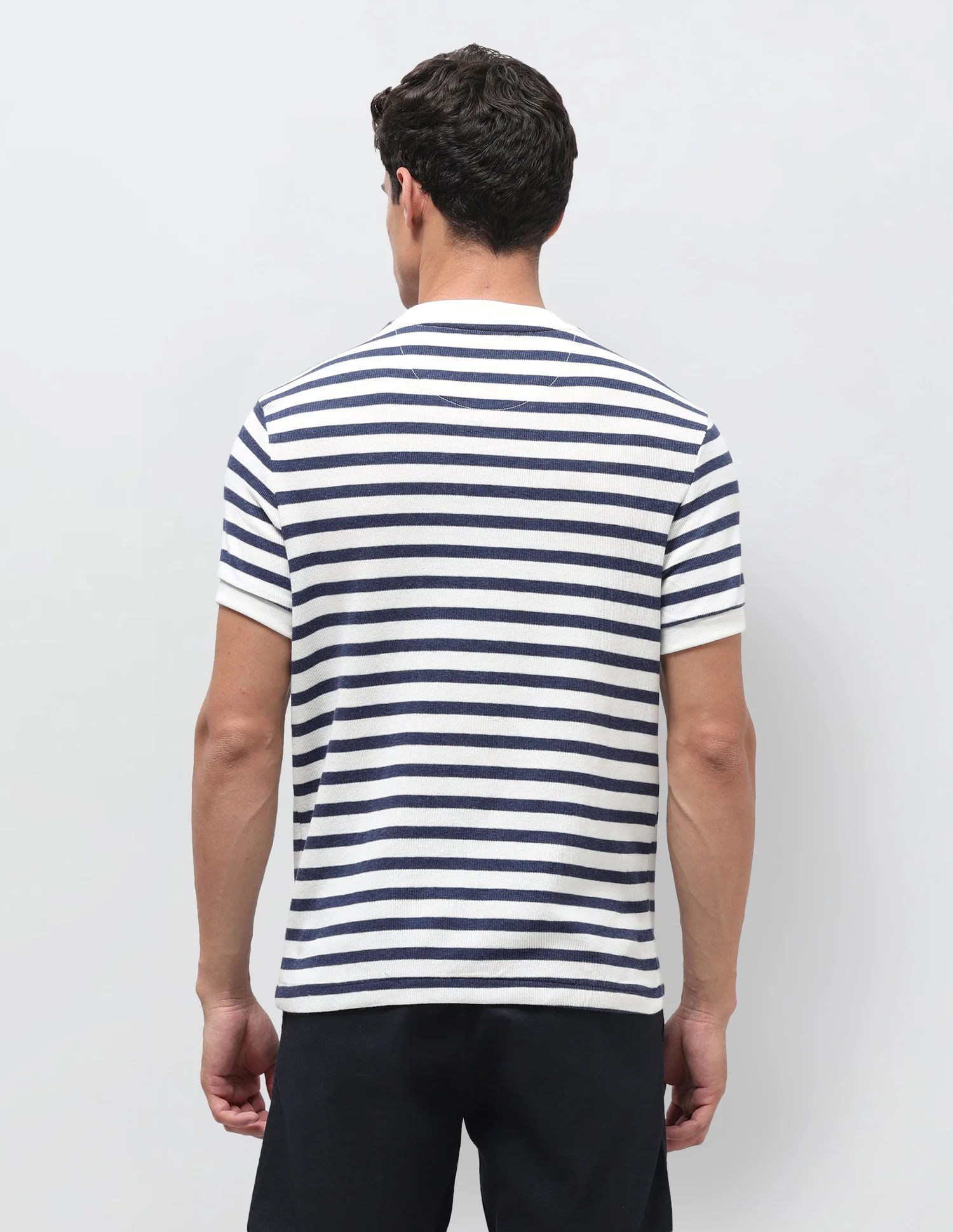 Horizontal Striped Slim Fit T-Shirt - Image 5