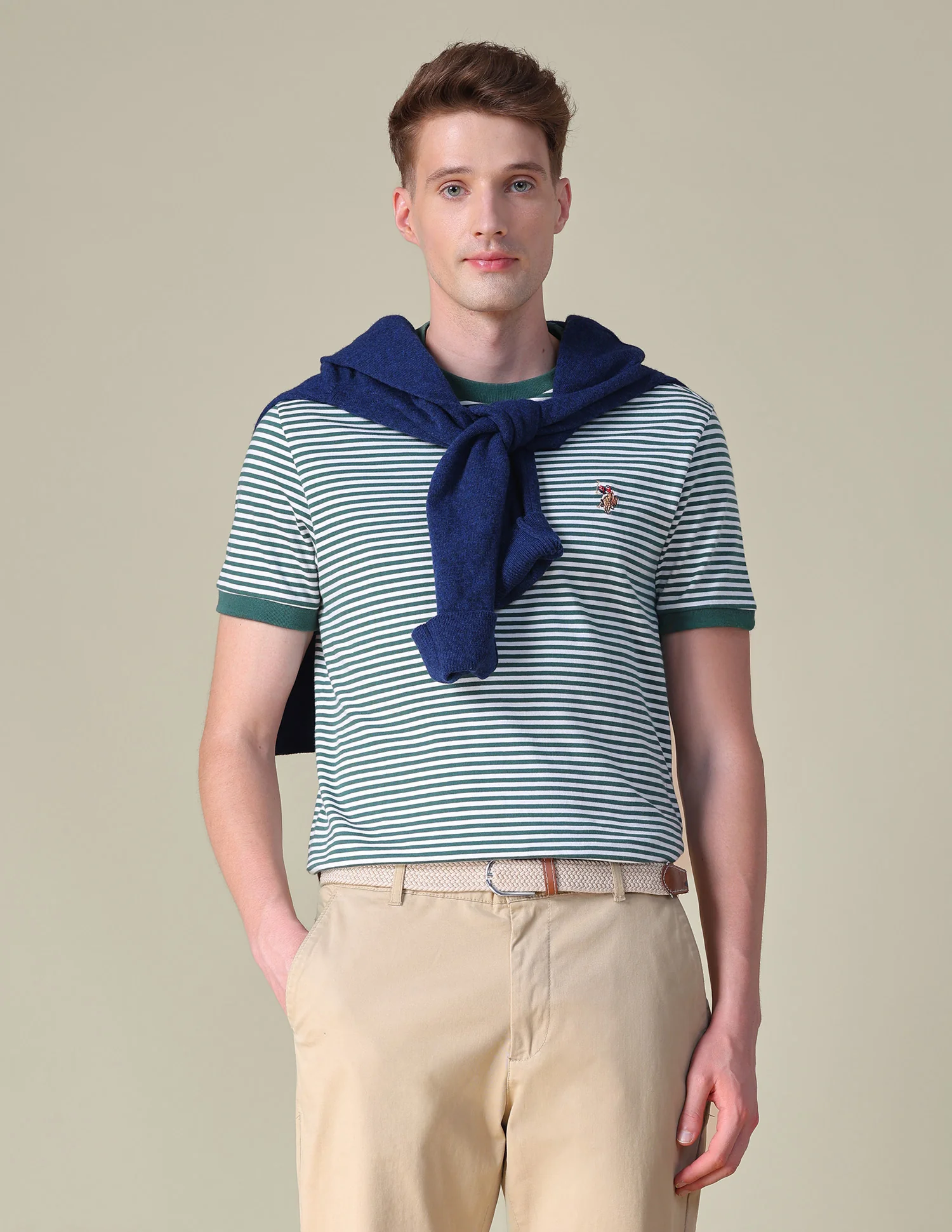 Horizontal Striped Slim Fit T-Shirt