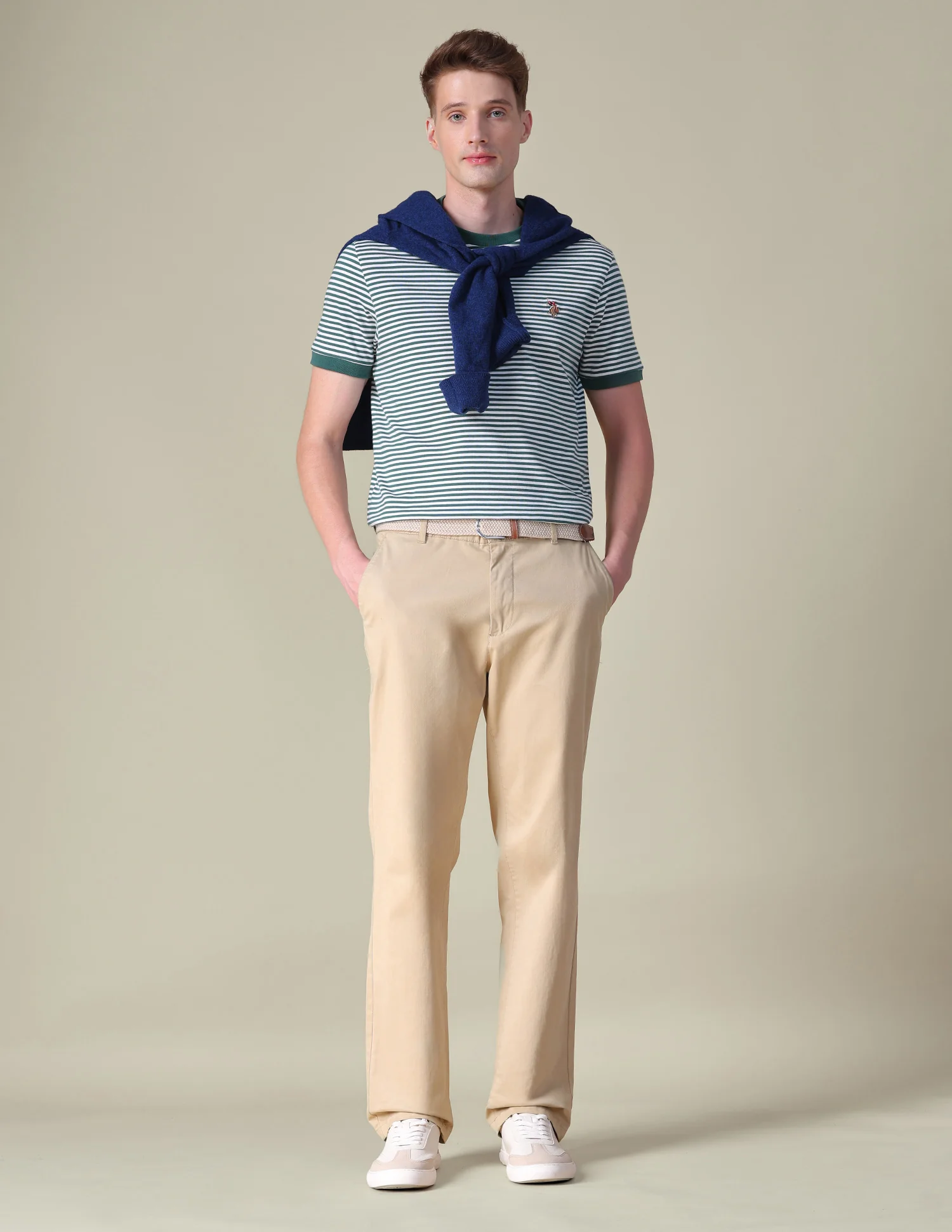 Horizontal Striped Slim Fit T-Shirt - Image 3