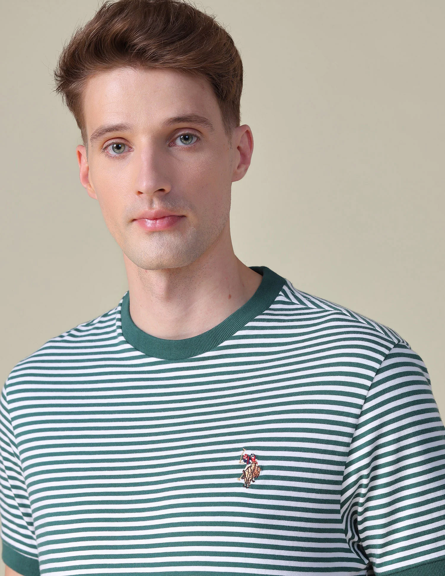 Horizontal Striped Slim Fit T-Shirt - Image 7