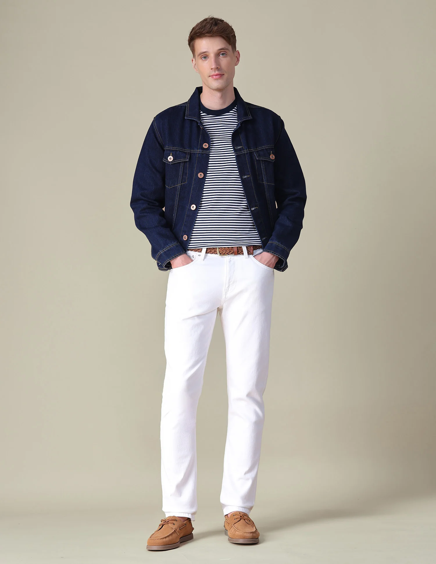 Horizontal Striped Slim Fit T-Shirt - Image 3